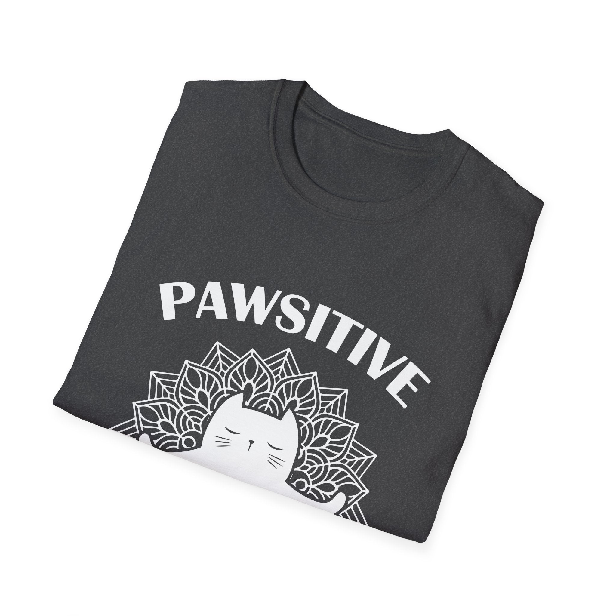 Pawsitive Vibes T-Shirt: Embrace the Zen with a Meditating Cat!