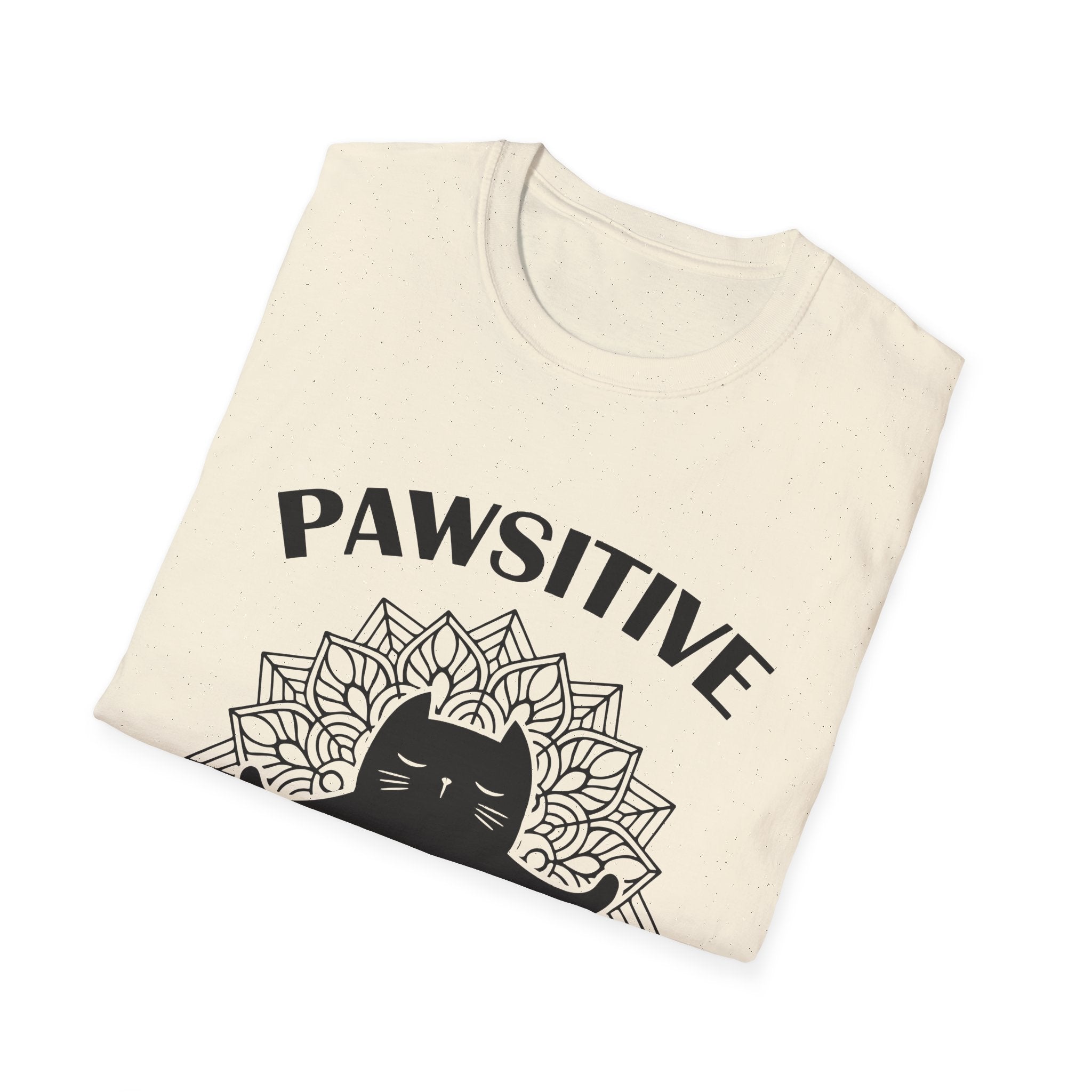 Pawsitive Vibes T-Shirt: Embrace the Zen with a Meditating Cat!