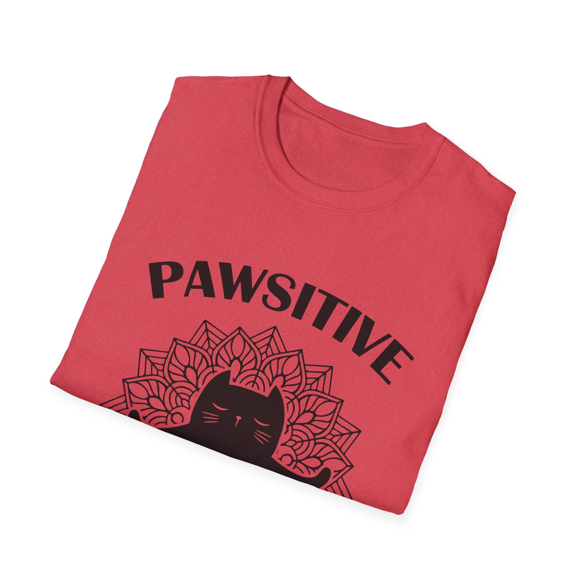 Pawsitive Vibes T-Shirt: Embrace the Zen with a Meditating Cat!