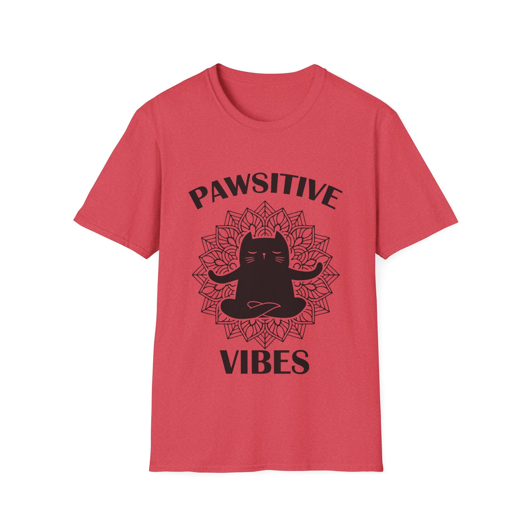 Pawsitive Vibes T-Shirt: Embrace the Zen with a Meditating Cat!