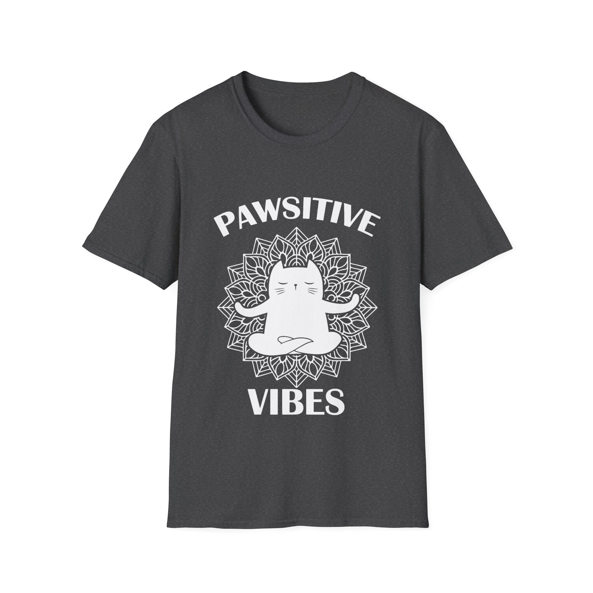Pawsitive Vibes T-Shirt: Embrace the Zen with a Meditating Cat!