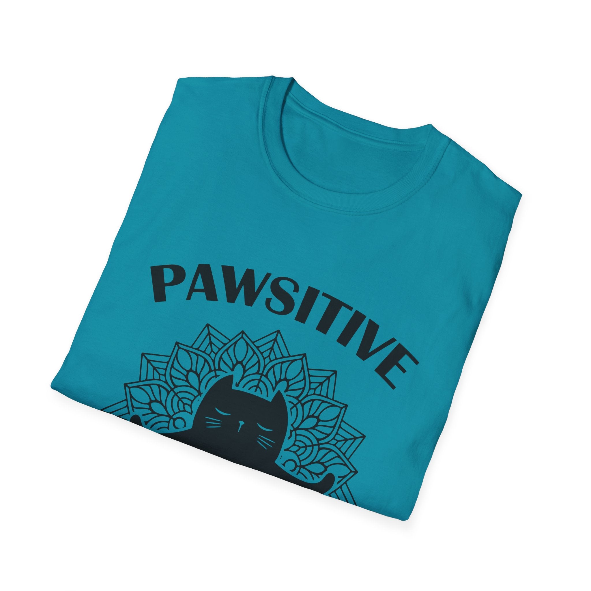 Pawsitive Vibes T-Shirt: Embrace the Zen with a Meditating Cat!