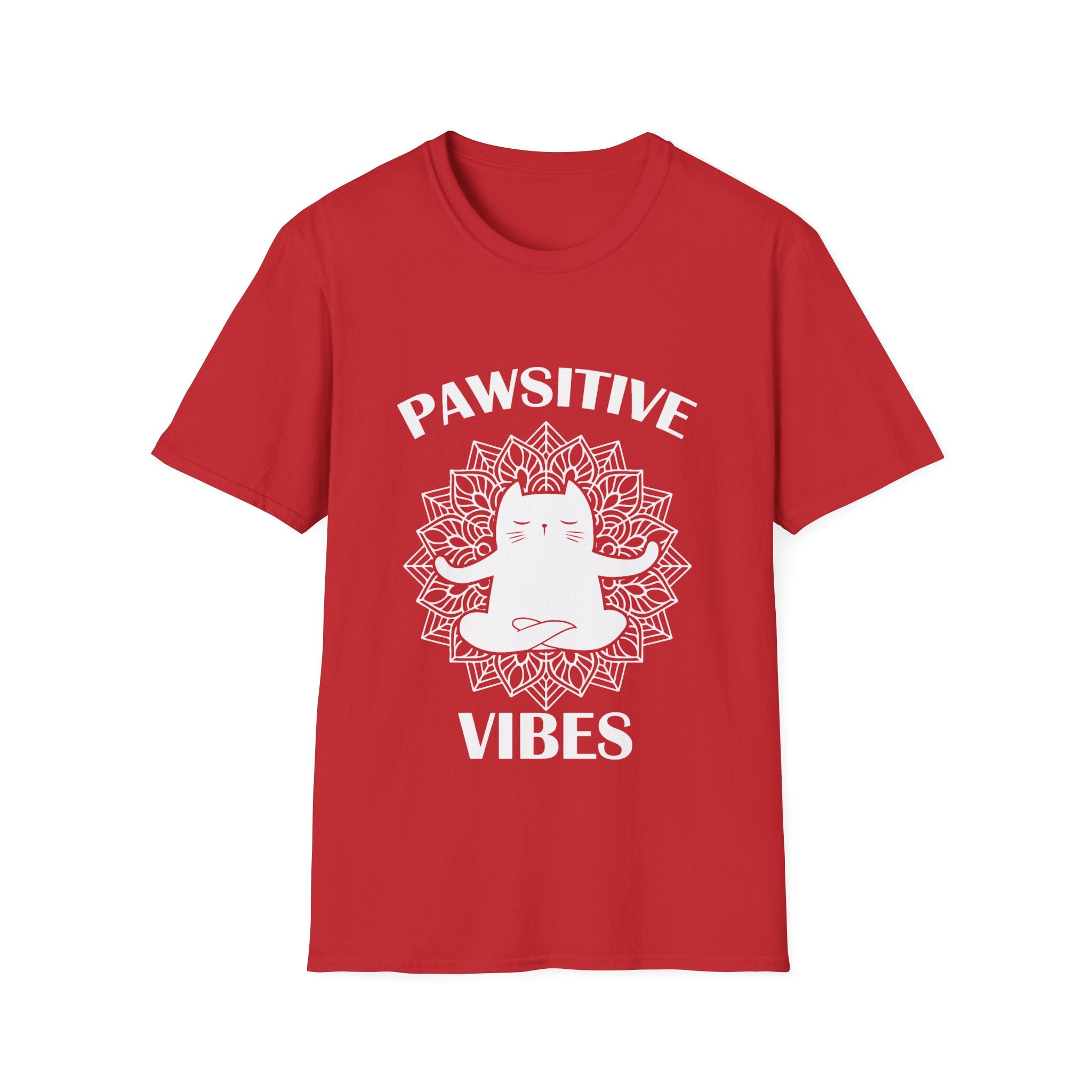 Pawsitive Vibes T-Shirt: Embrace the Zen with a Meditating Cat!