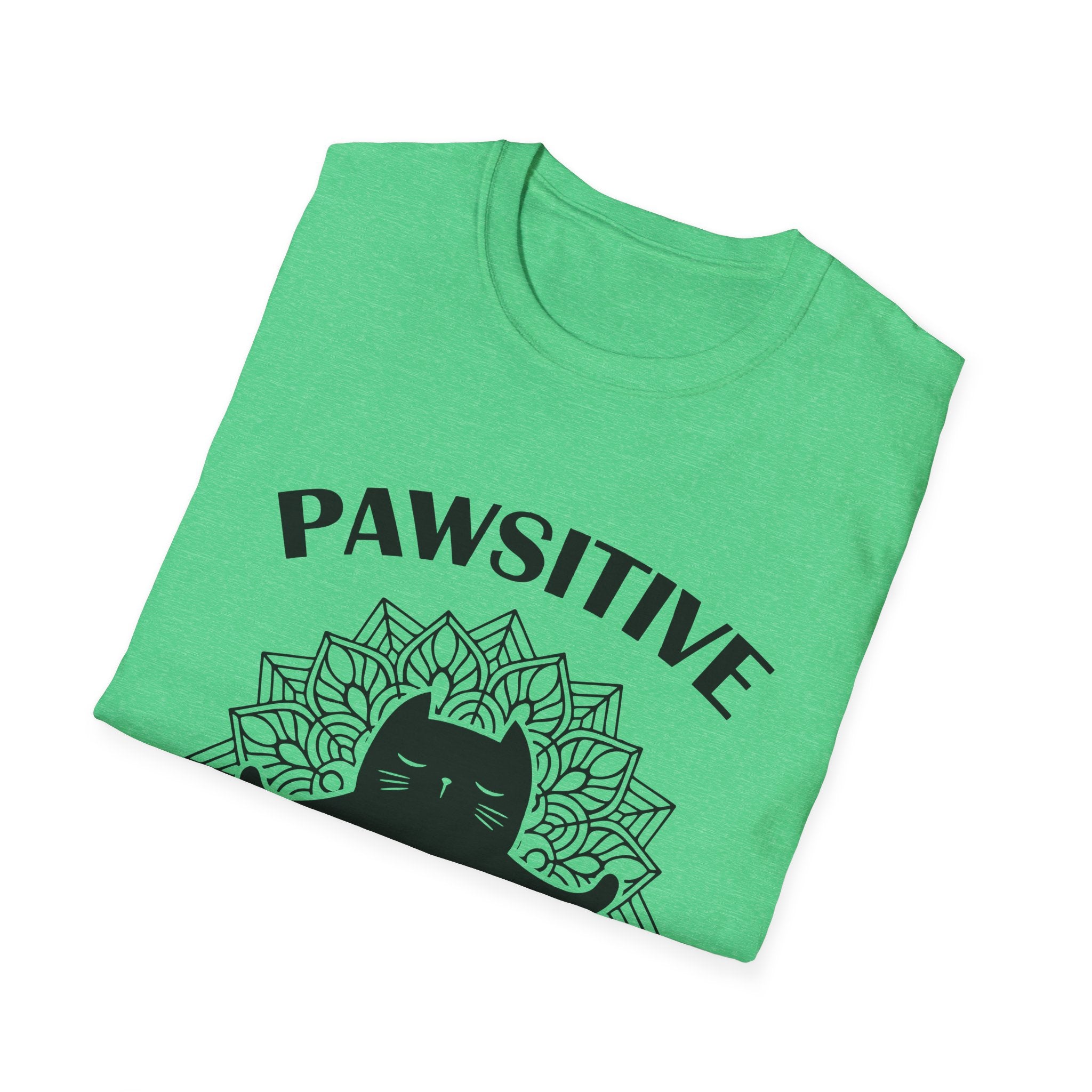 Pawsitive Vibes T-Shirt: Embrace the Zen with a Meditating Cat!