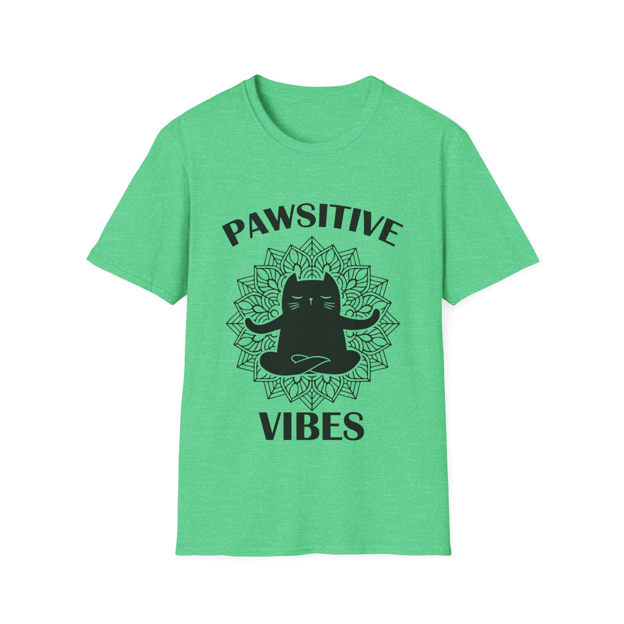 Pawsitive Vibes T-Shirt: Embrace the Zen with a Meditating Cat!