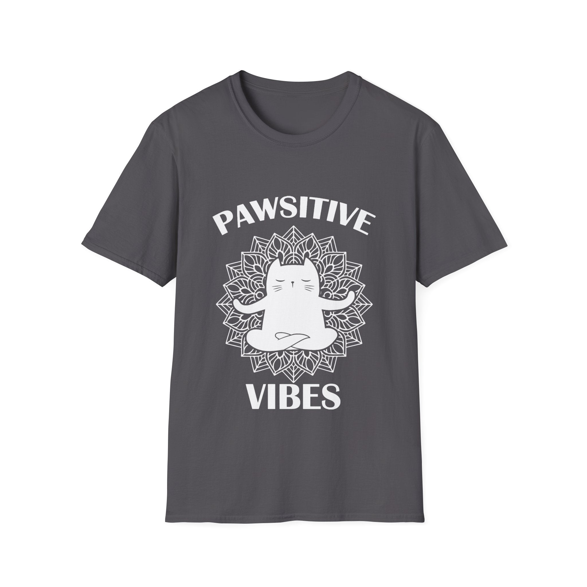 Pawsitive Vibes T-Shirt: Embrace the Zen with a Meditating Cat!