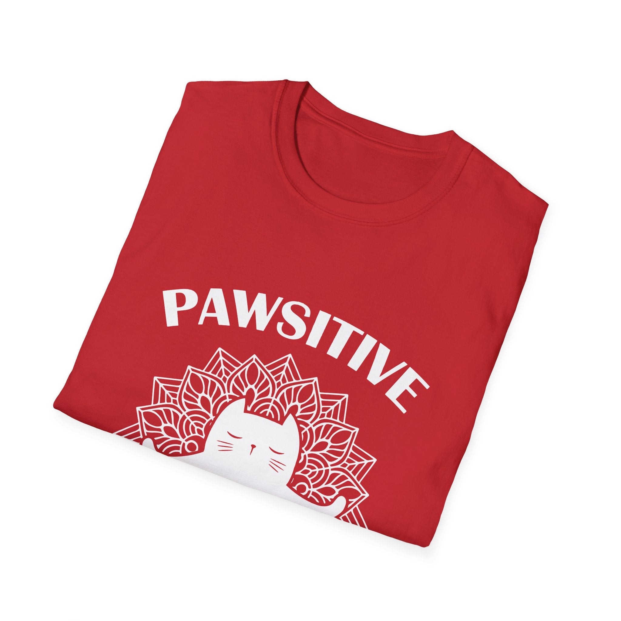 Pawsitive Vibes T-Shirt: Embrace the Zen with a Meditating Cat!