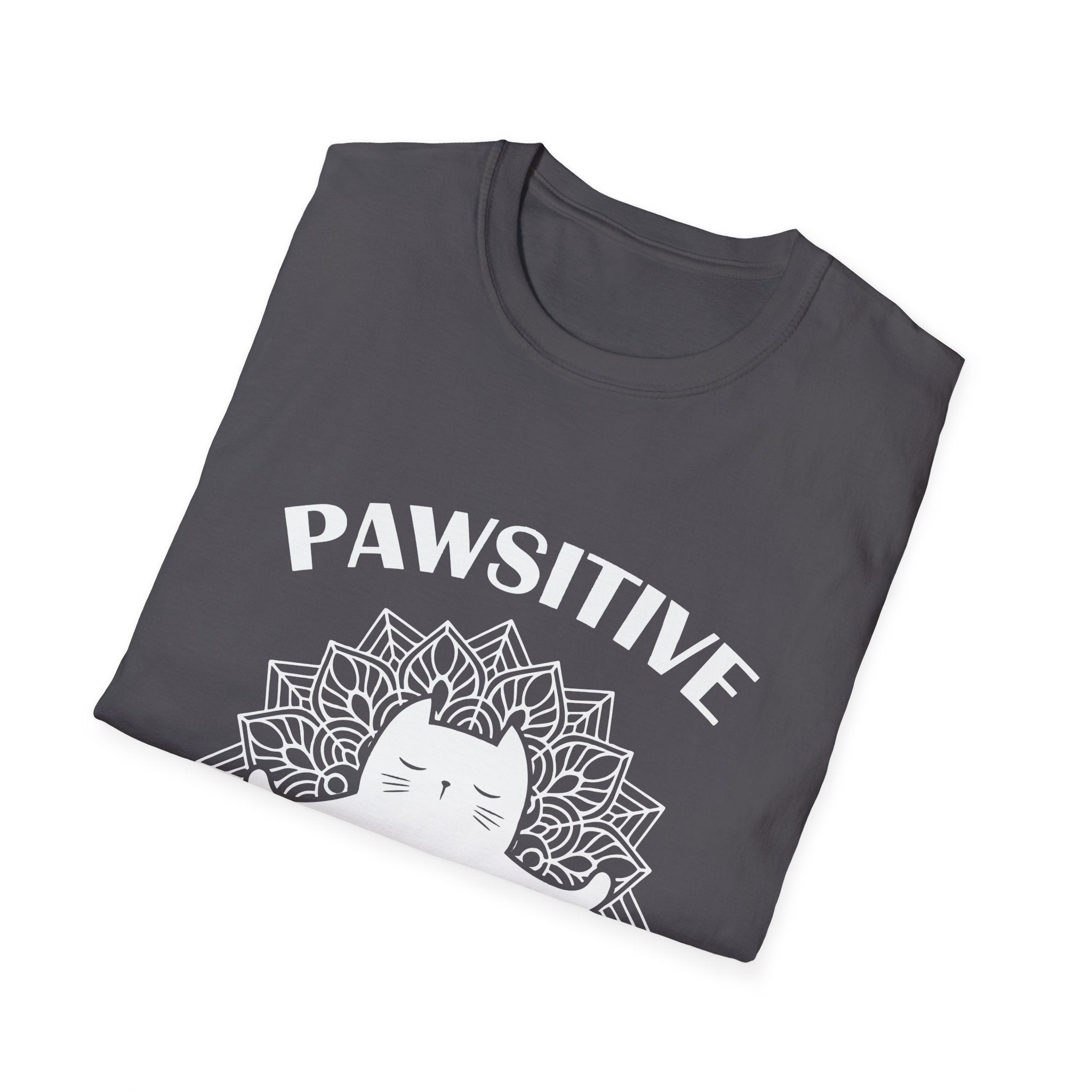 Pawsitive Vibes T-Shirt: Embrace the Zen with a Meditating Cat!