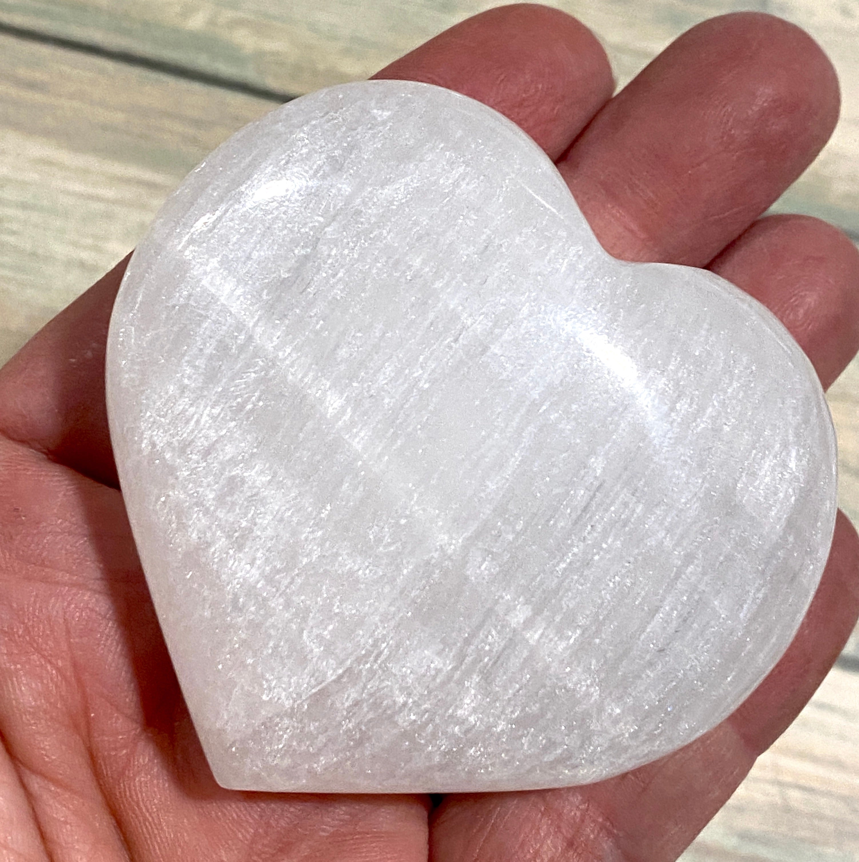 Selenite Heart 2.5