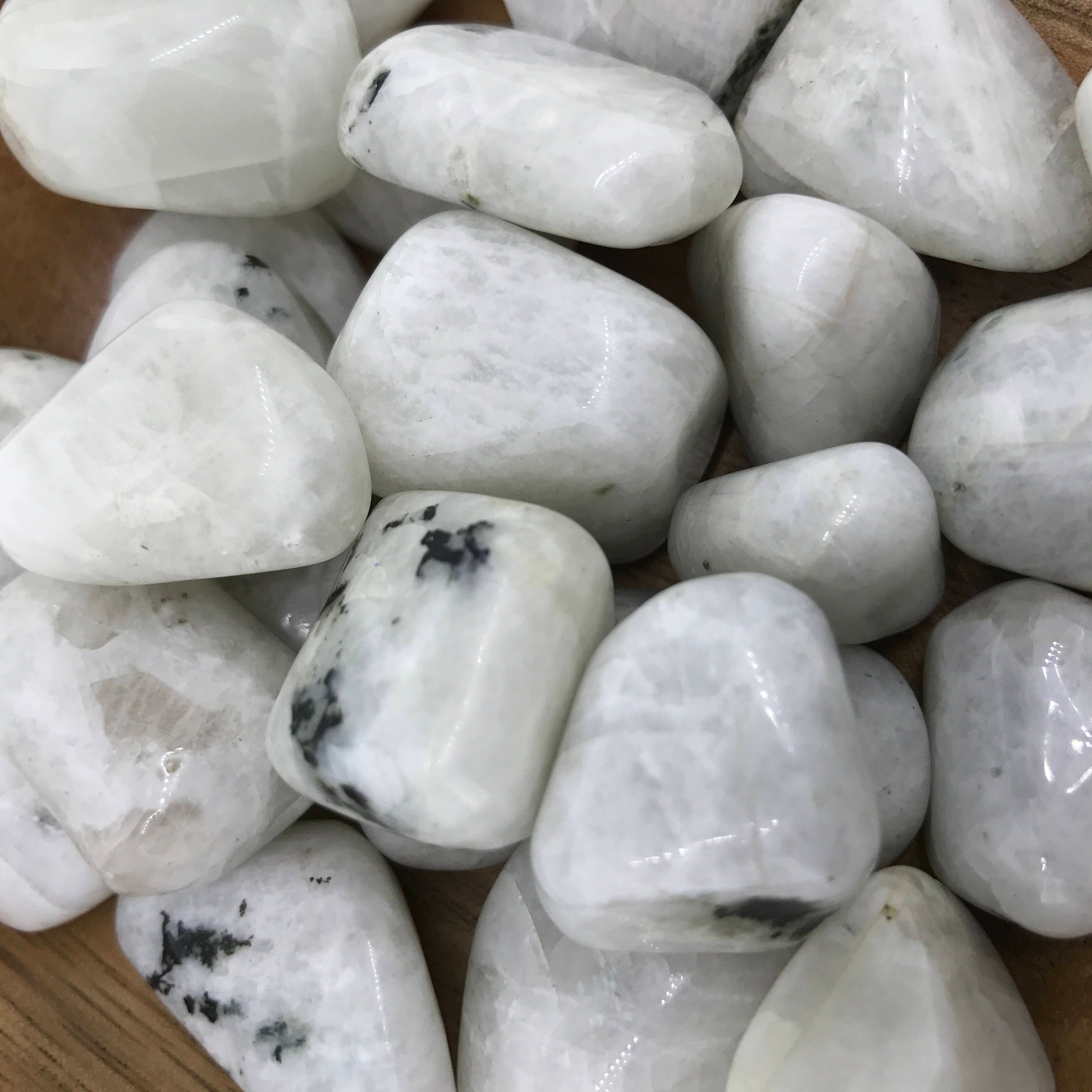 Rainbow Moonstone 1 Pound Tumbled 