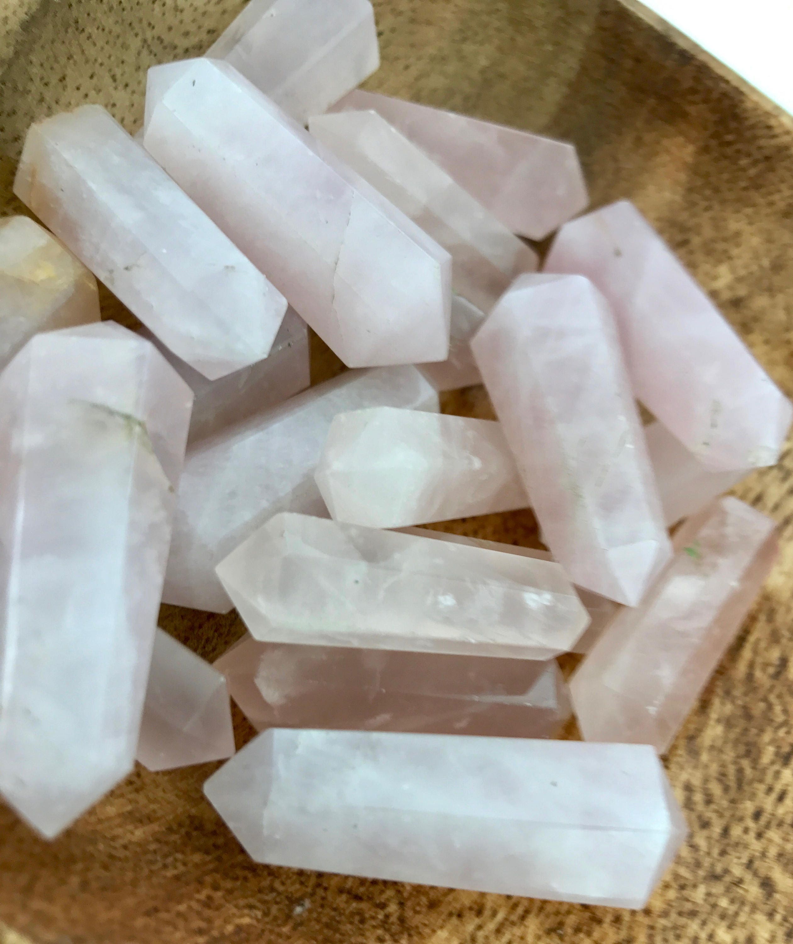 Rose Quartz Double Terminated Points