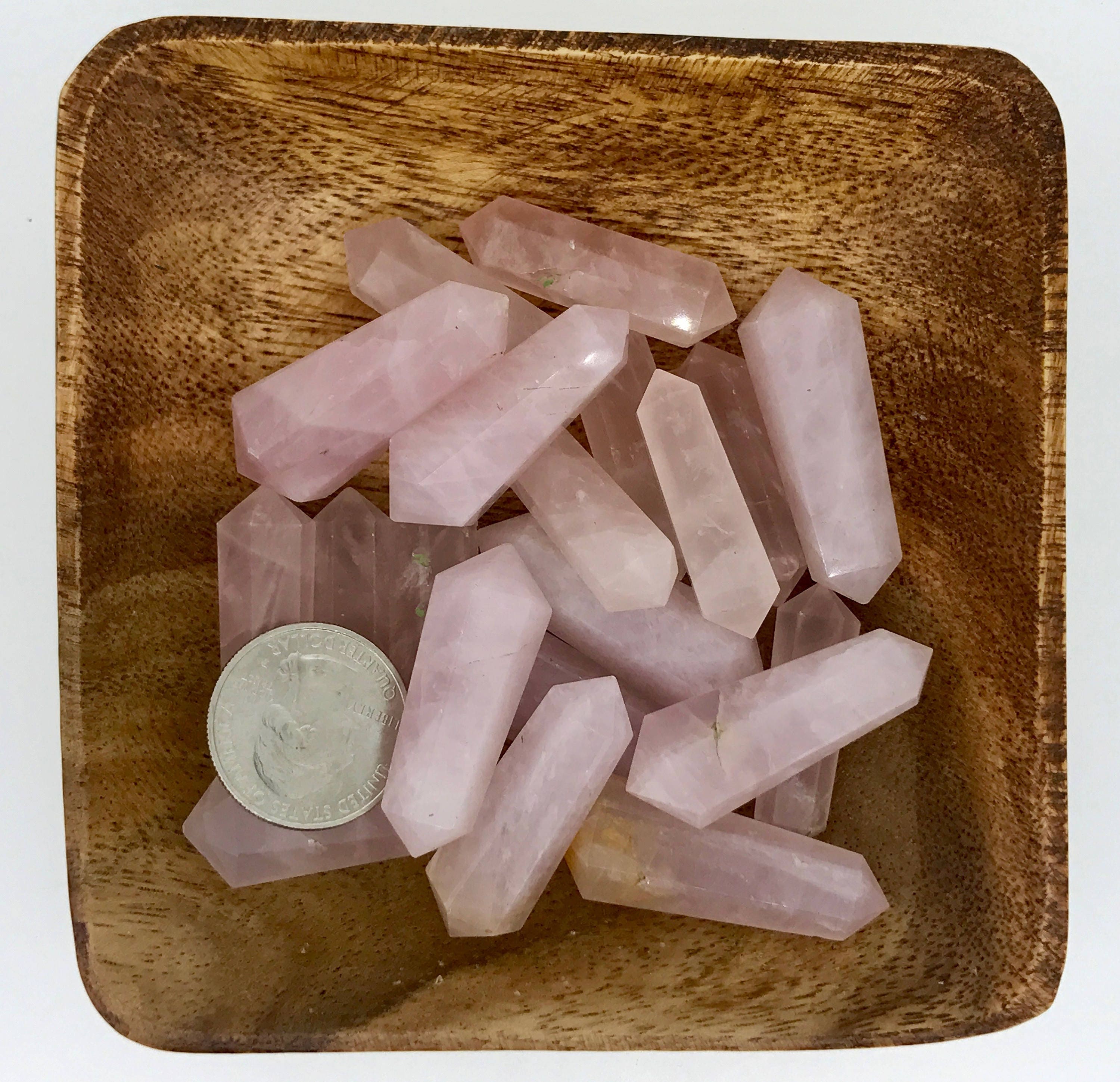 Rose Quartz Double Terminated Points