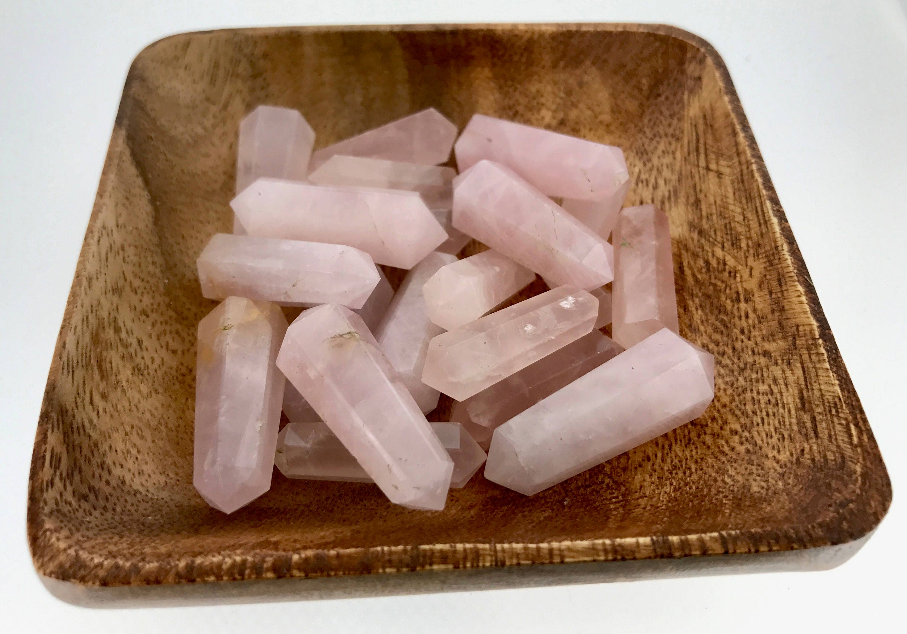 Rose Quartz Double Terminated Points