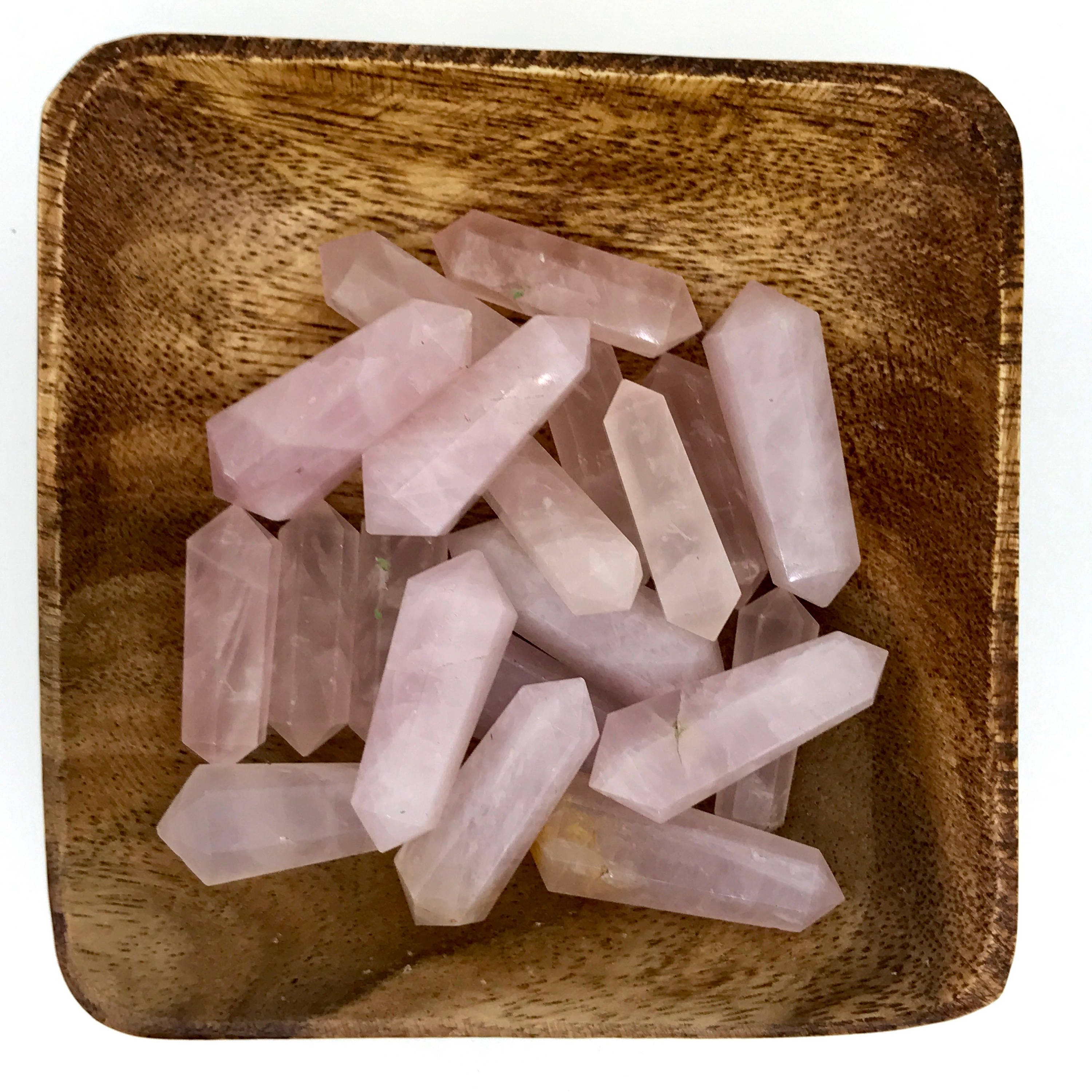Rose Quartz Double Terminated Points
