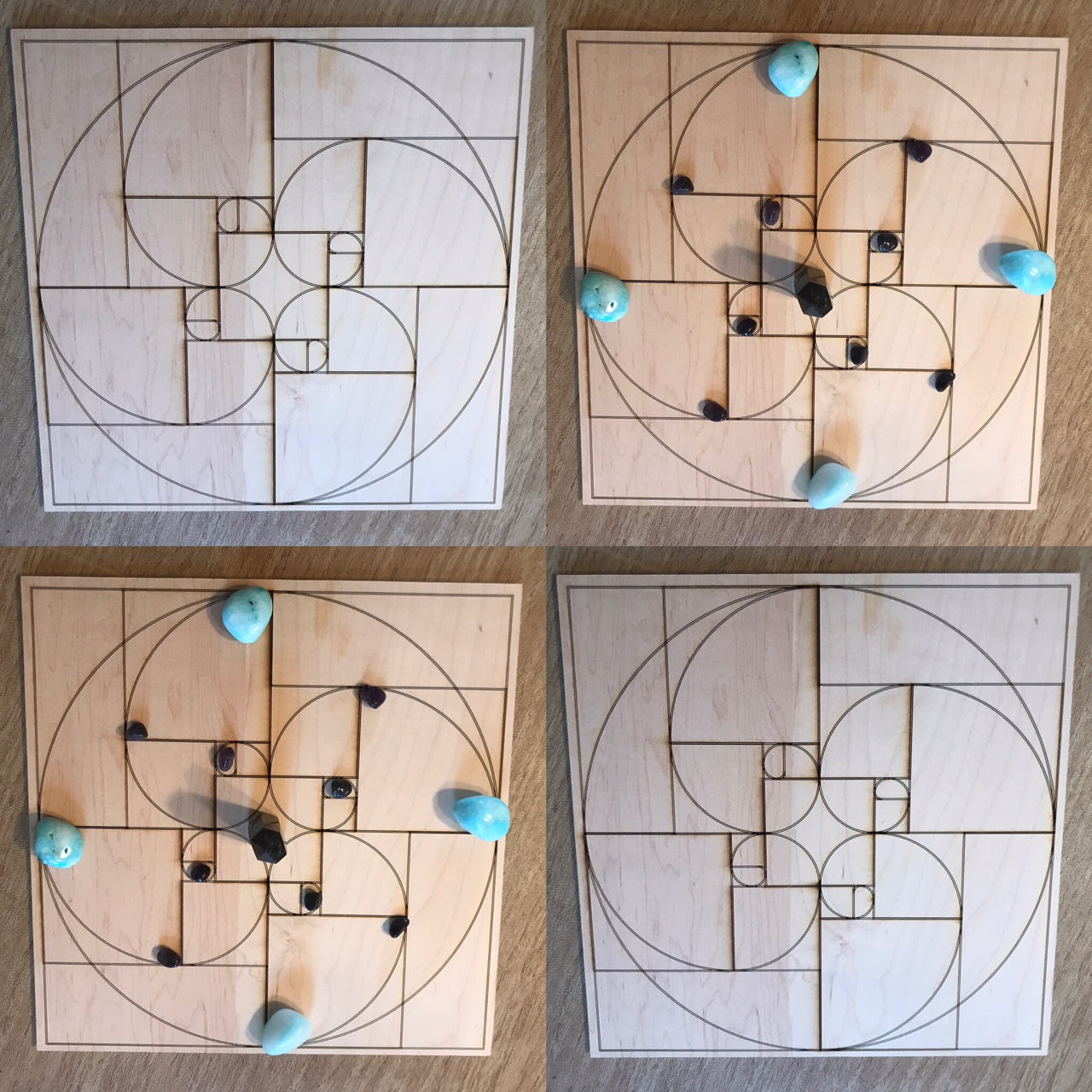 Golden Ratio Crystal Grid