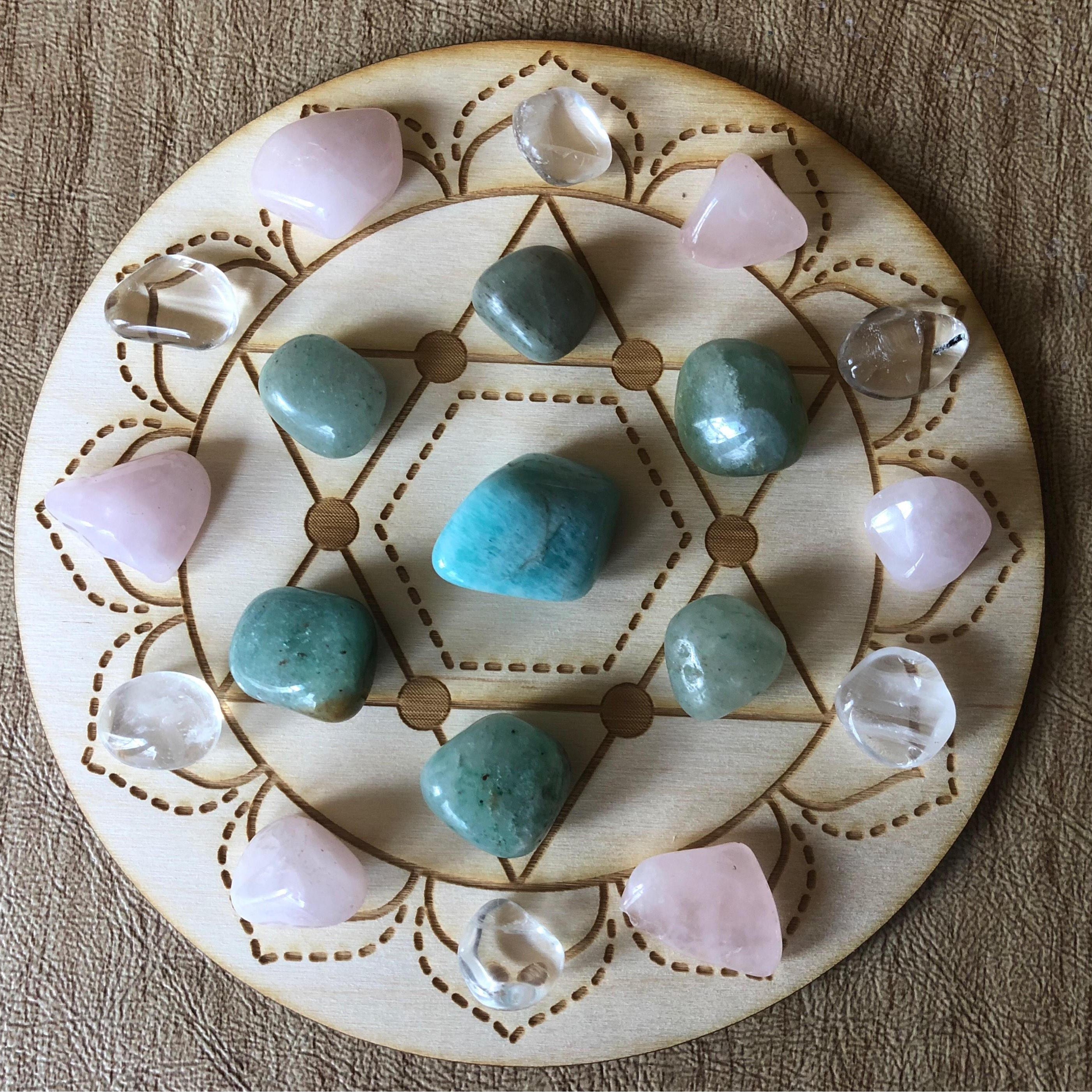 Heart Chakra Crystal Grid