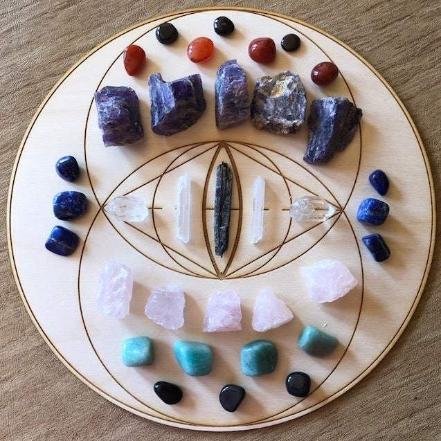 Vesica Piscis Crystal Grid