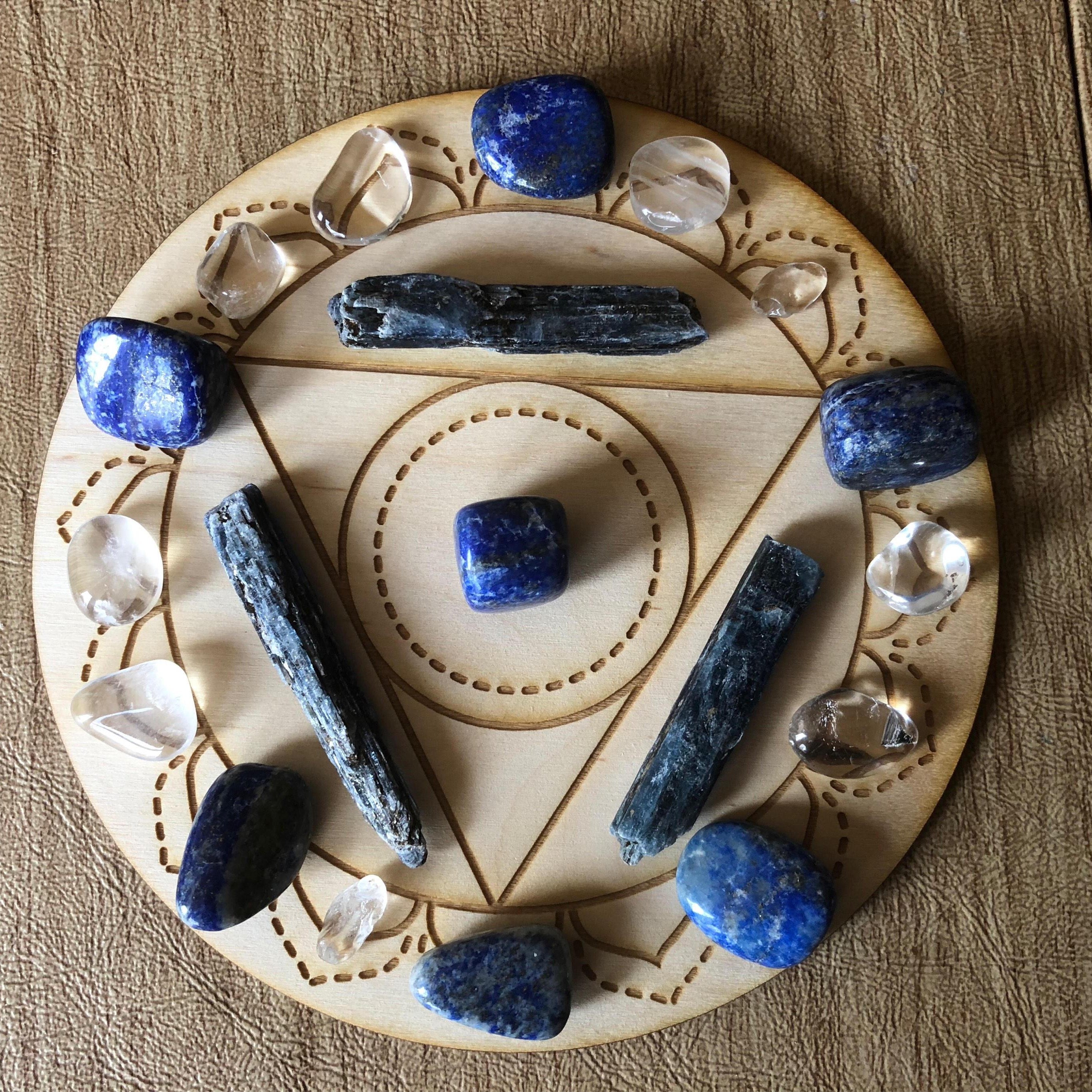 Throat Chakra Crystal Grid