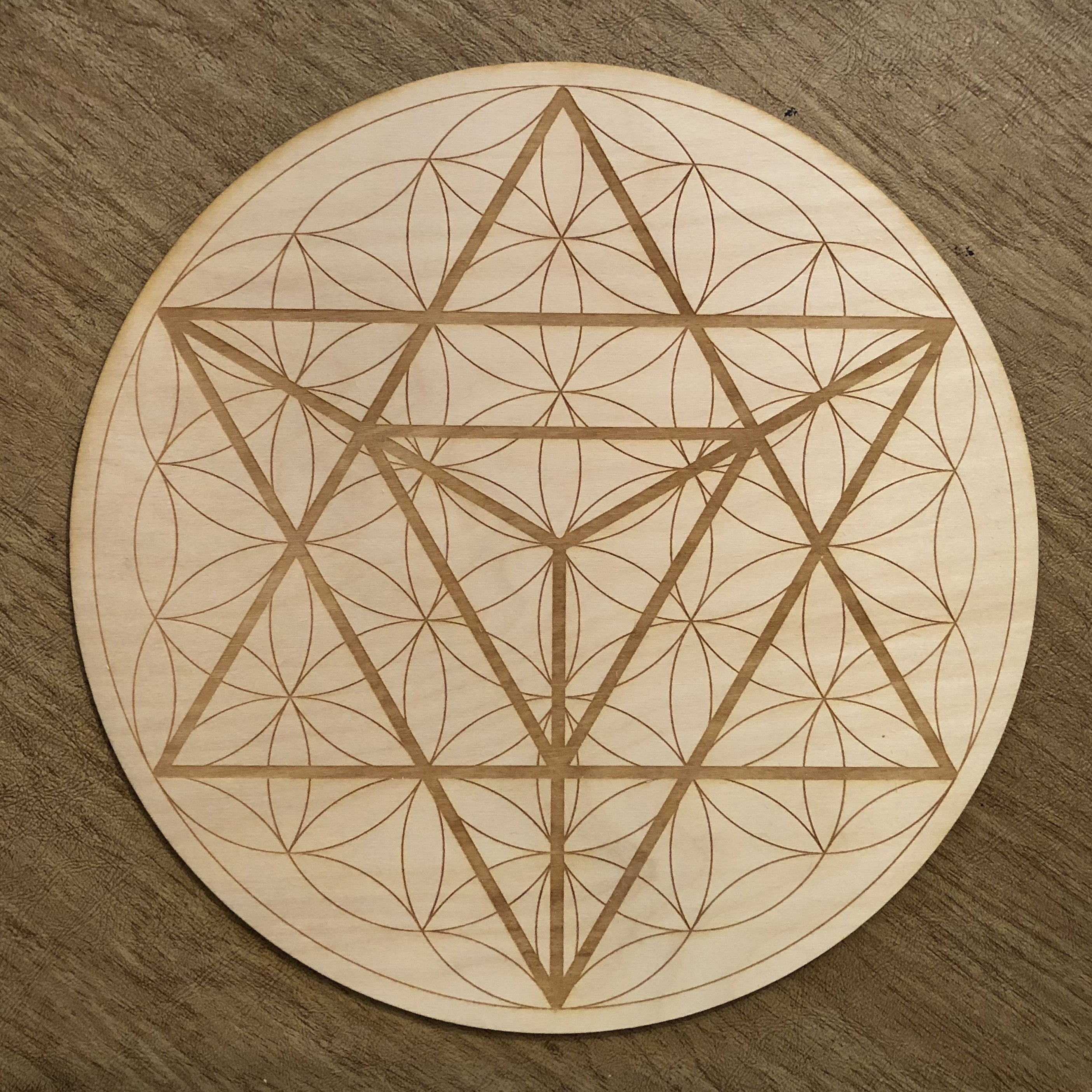 Merkaba Flower of Life Crystal Grid