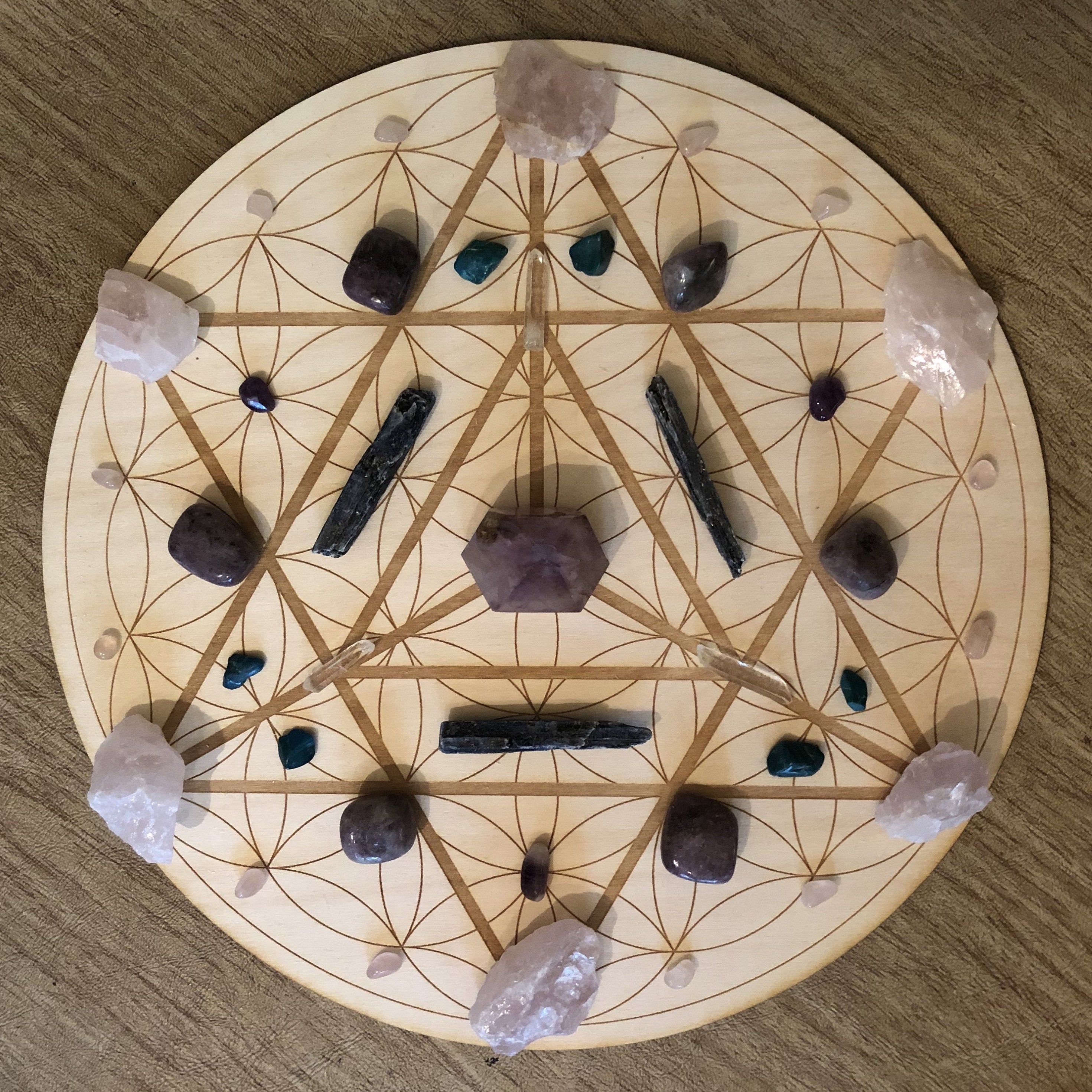 Merkaba Flower of Life Crystal Grid