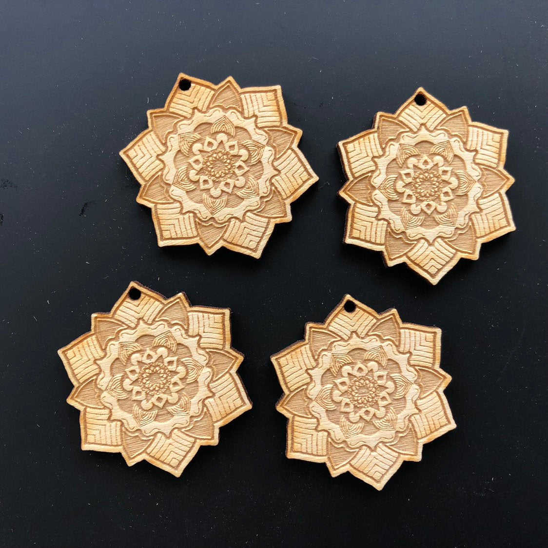 Mandala Wooden Beads