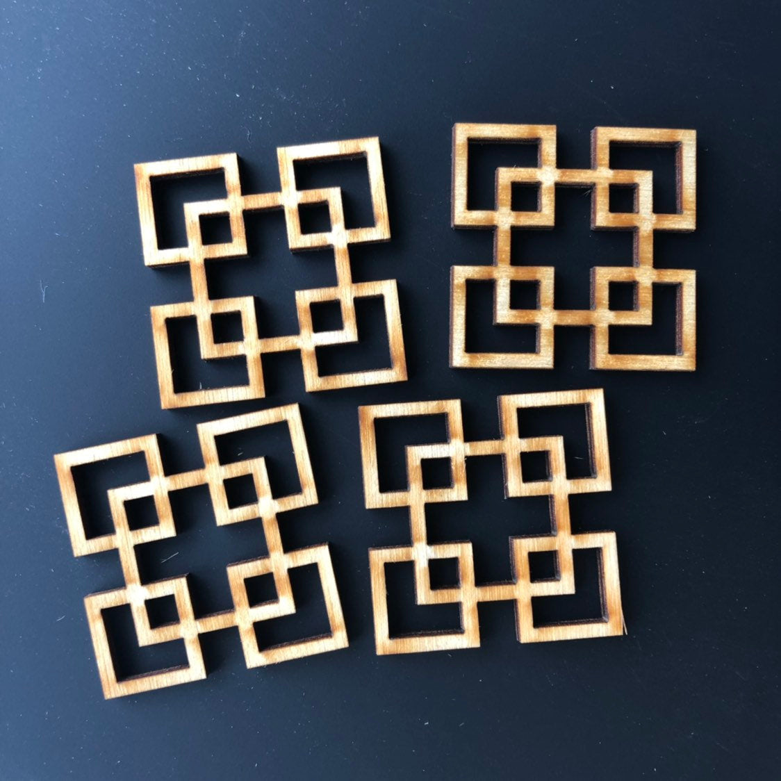 Square Wooden Beads
