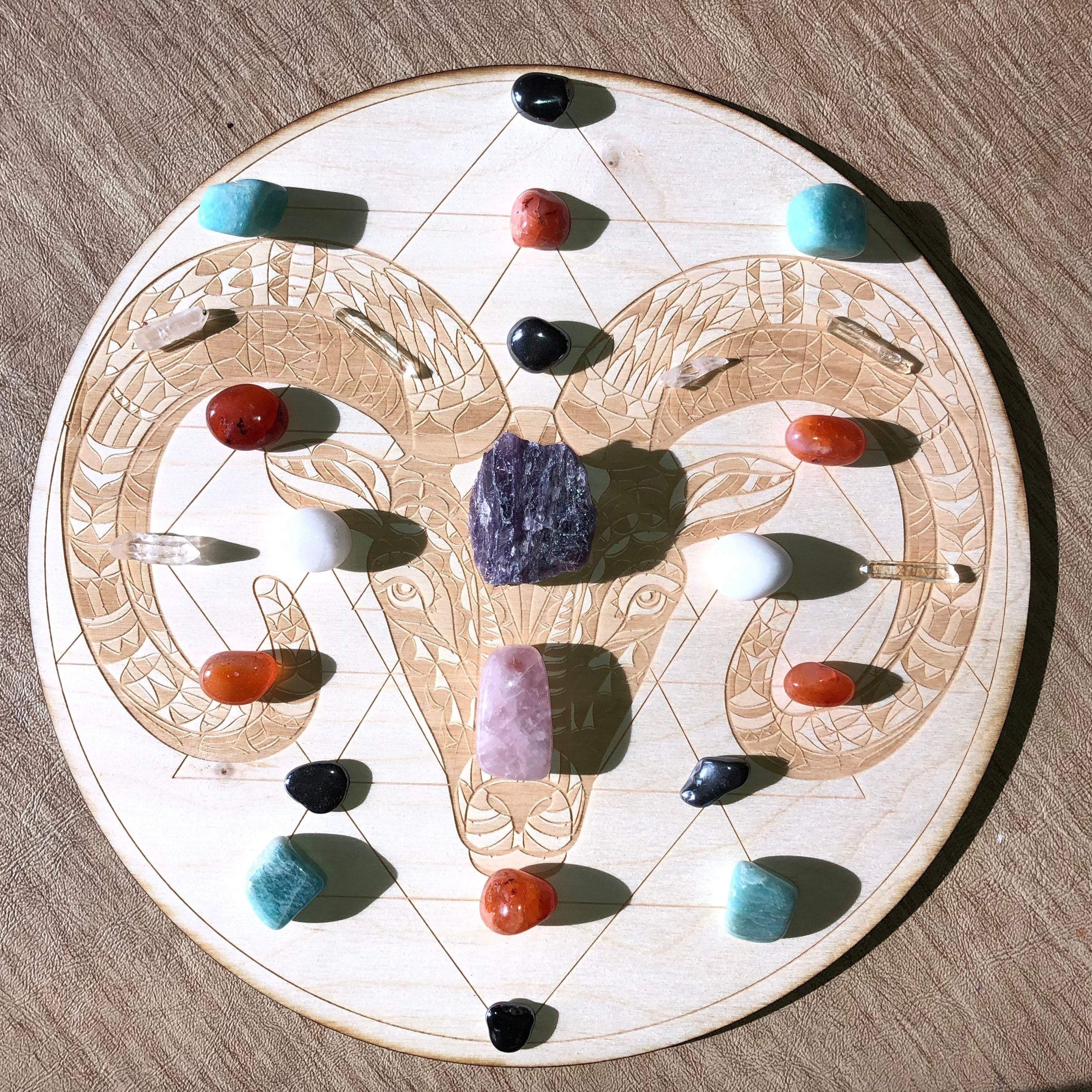 Ram Sri Yantra Crystal Grid