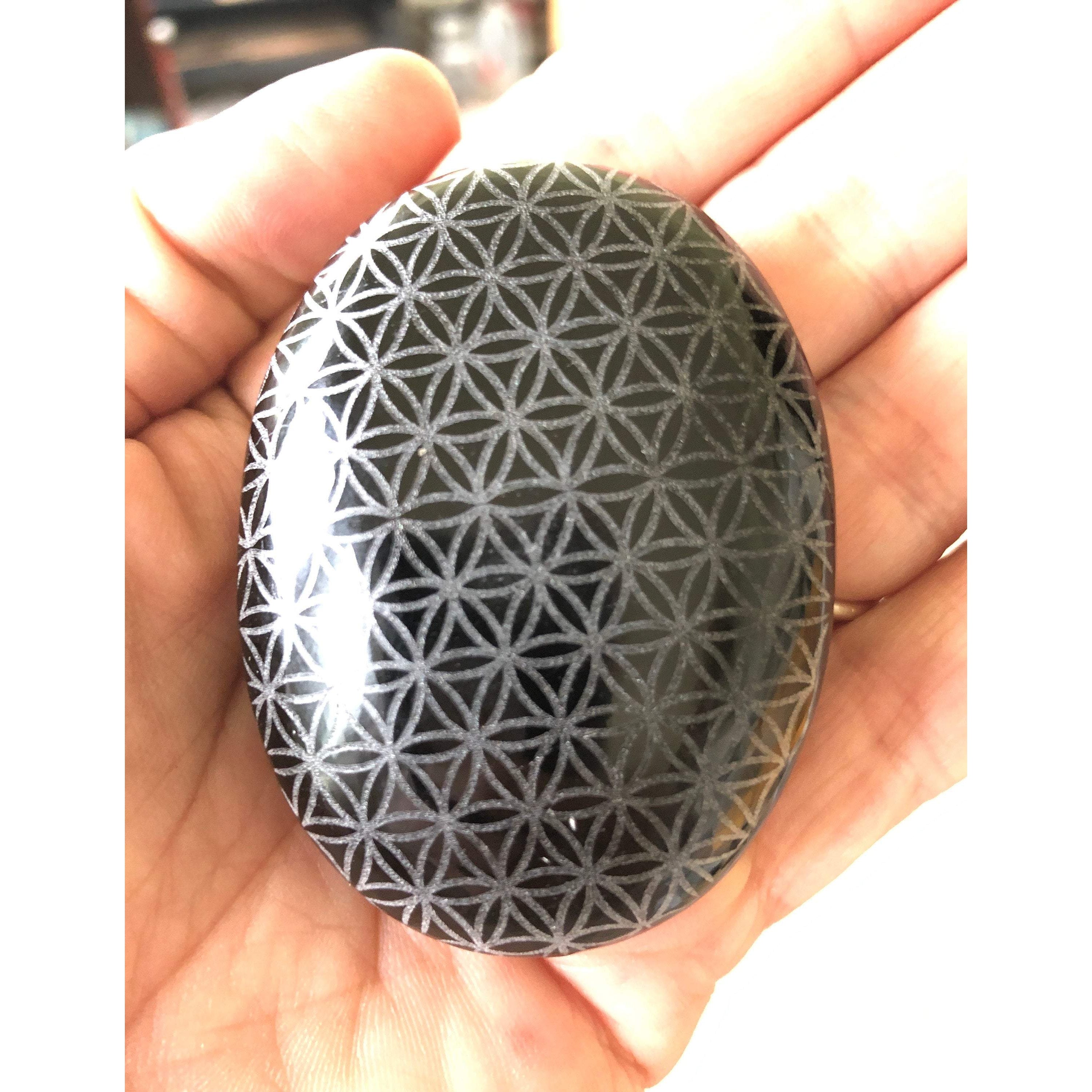 Black Obsidian Flower of Life