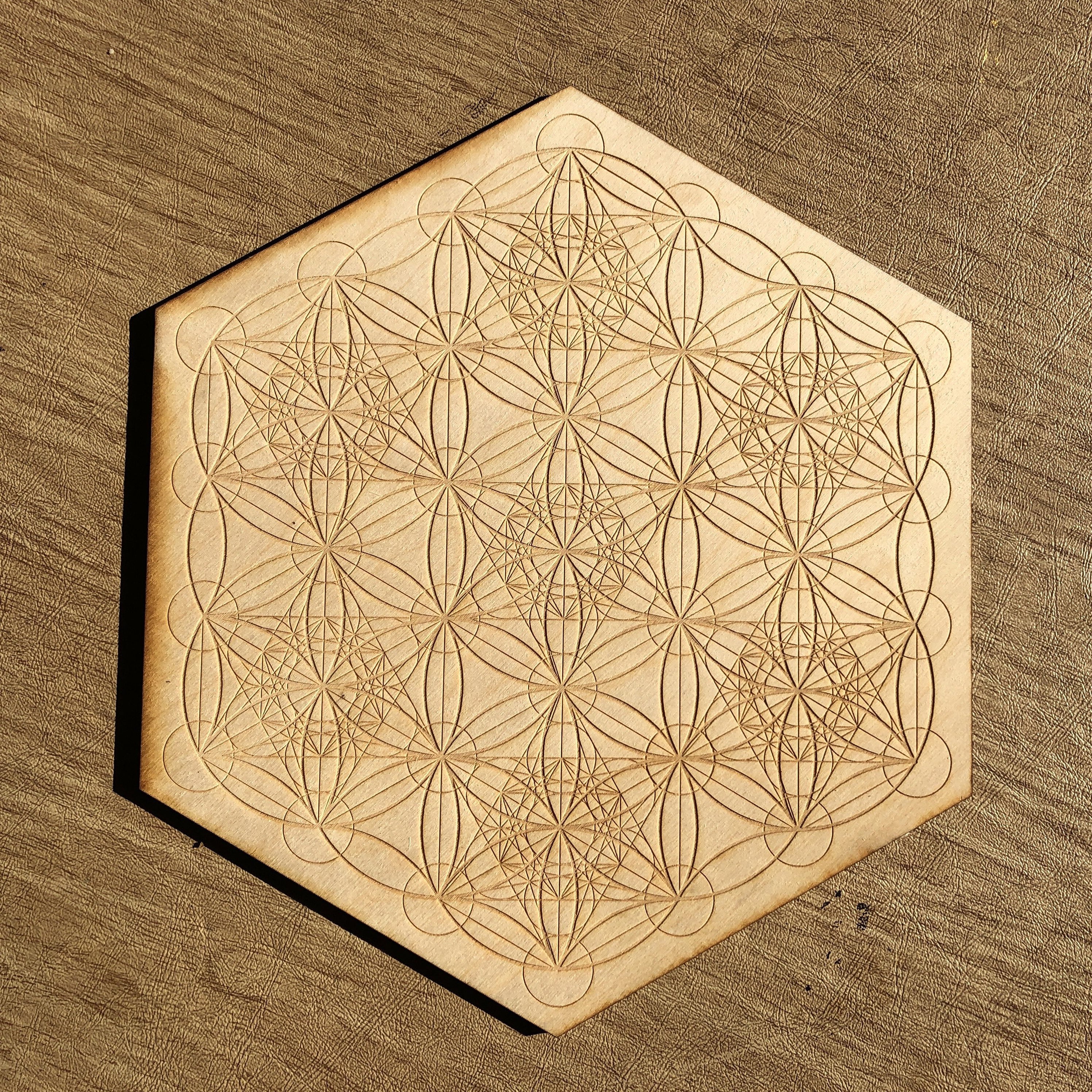 Metatron's Cube Seed of Life Crystal Grid