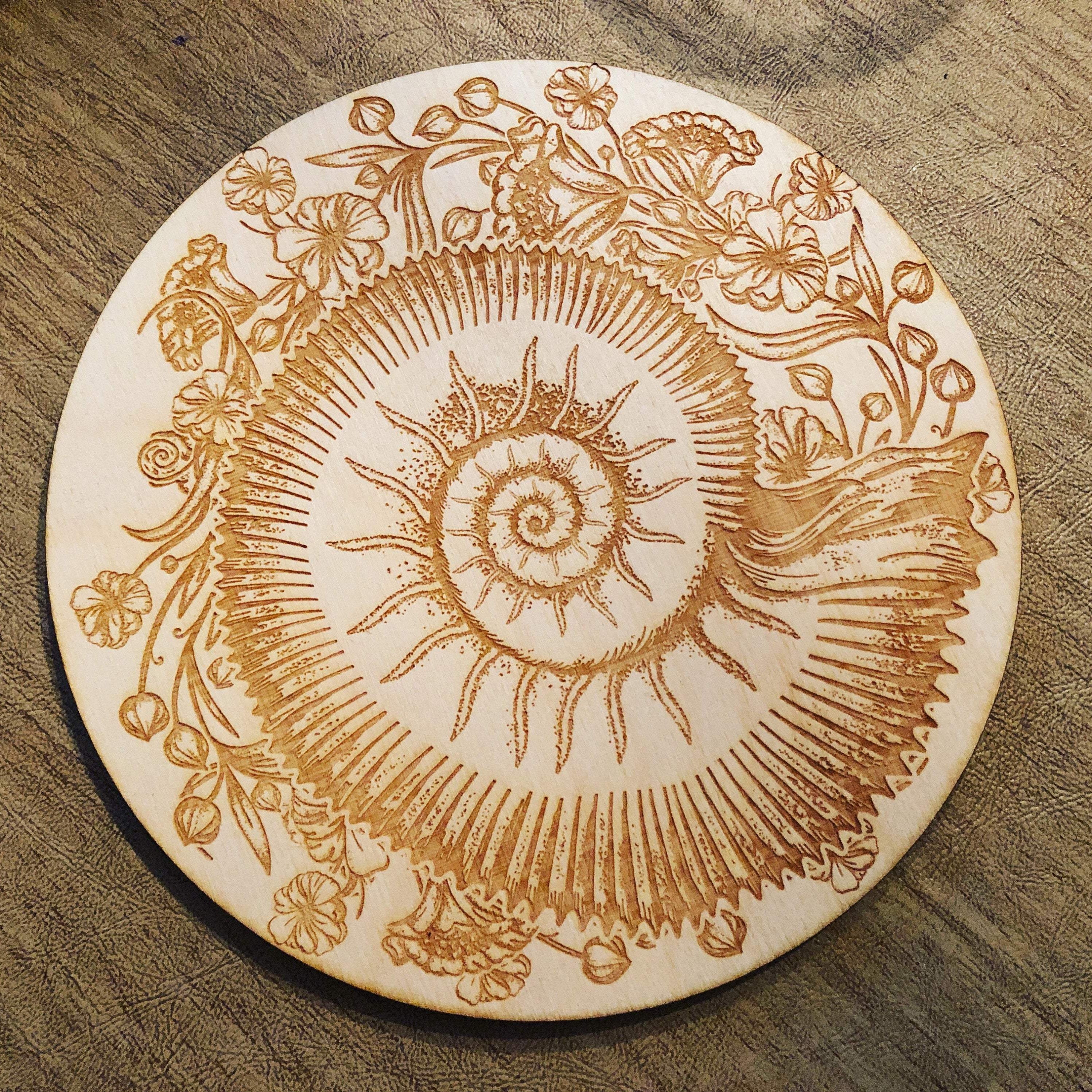 Ammonite Crystal Grid