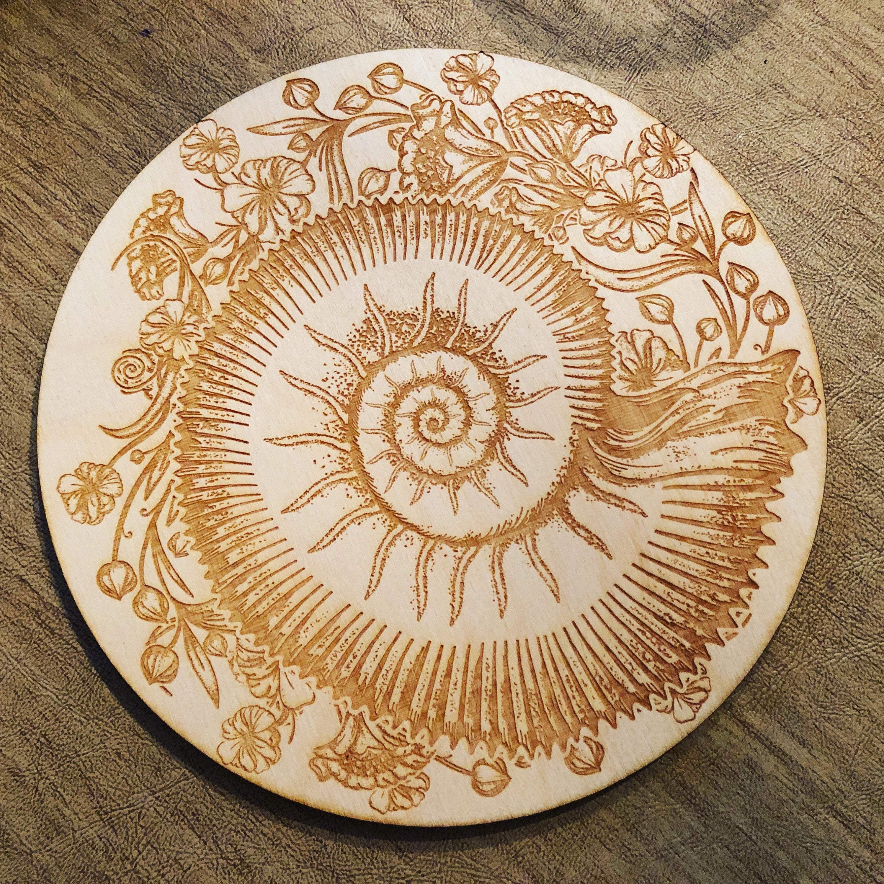 Ammonite Crystal Grid