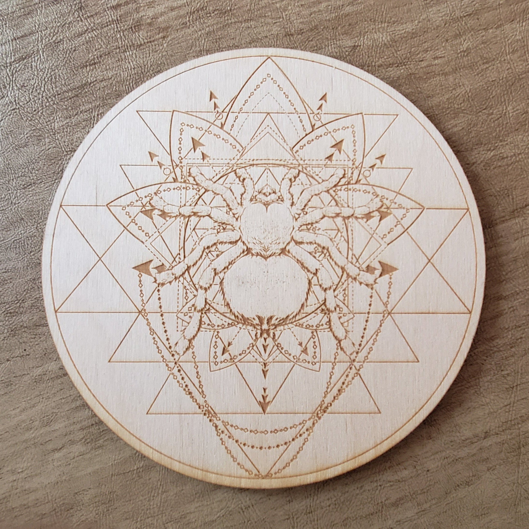 Spider Sri Yantra Crystal Grid