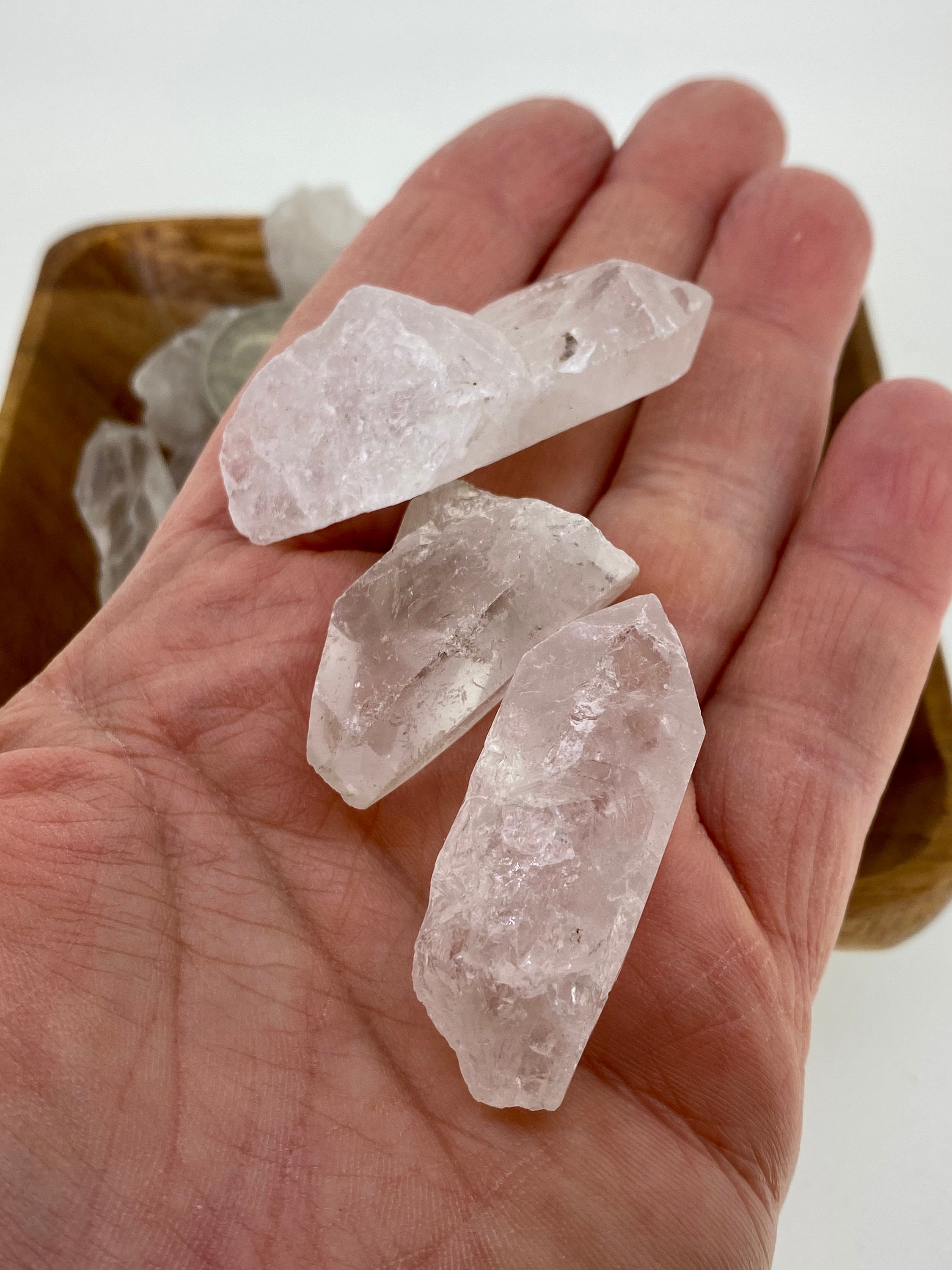 Clear Quartz Rough POINTS COMMERCIAL Grade