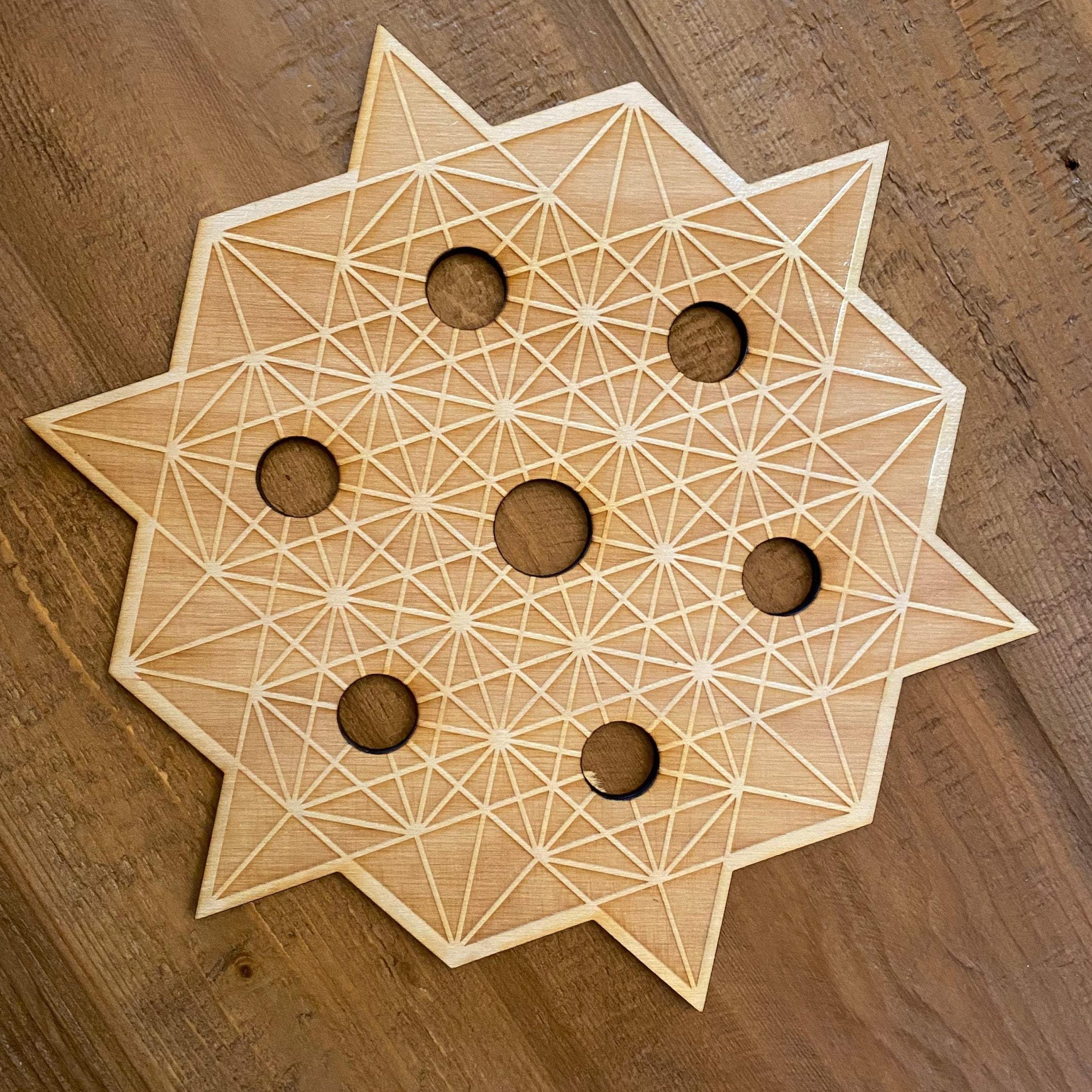 Tetrahedron Sphere Holder Crystal Grid