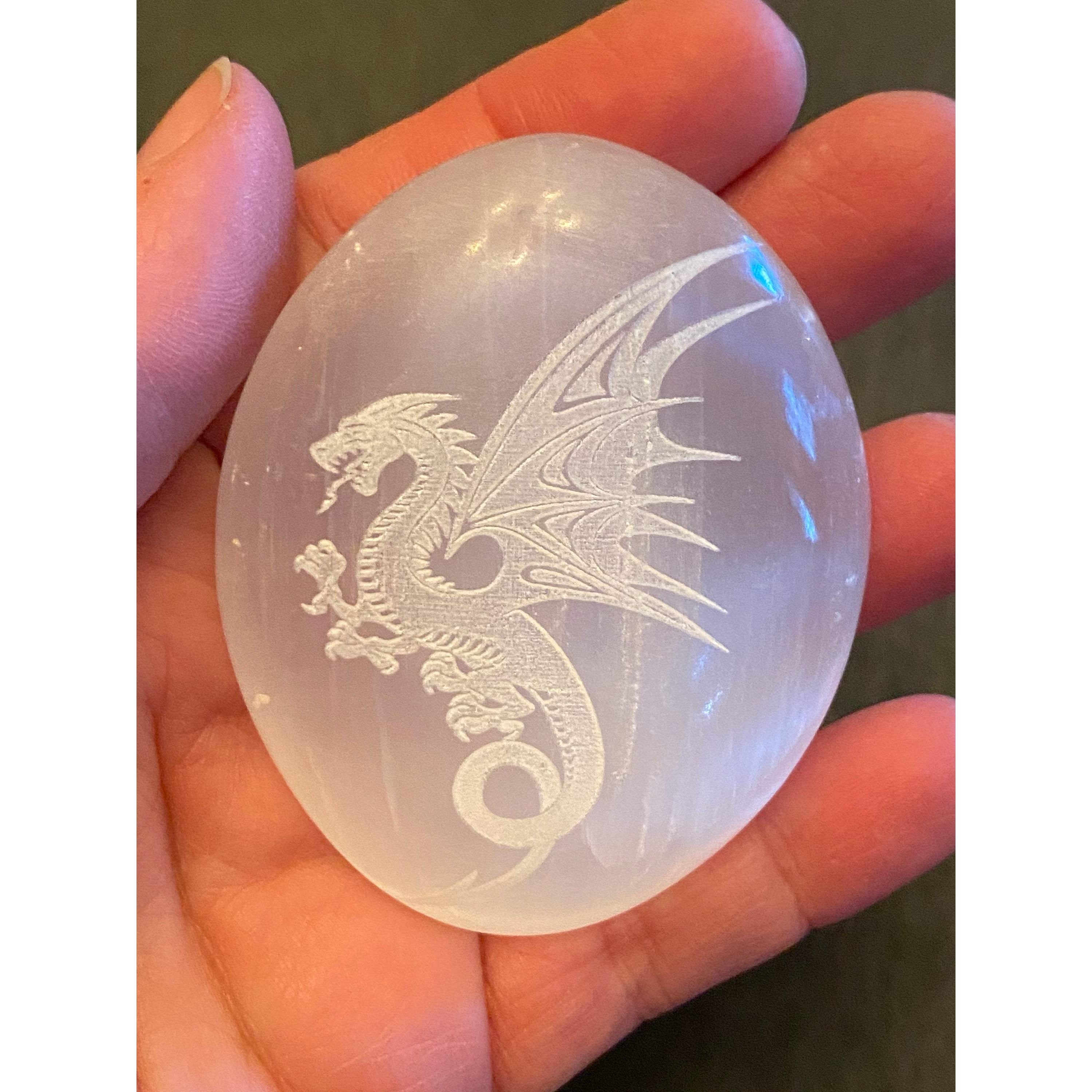 Dragon Selenite Palmstone