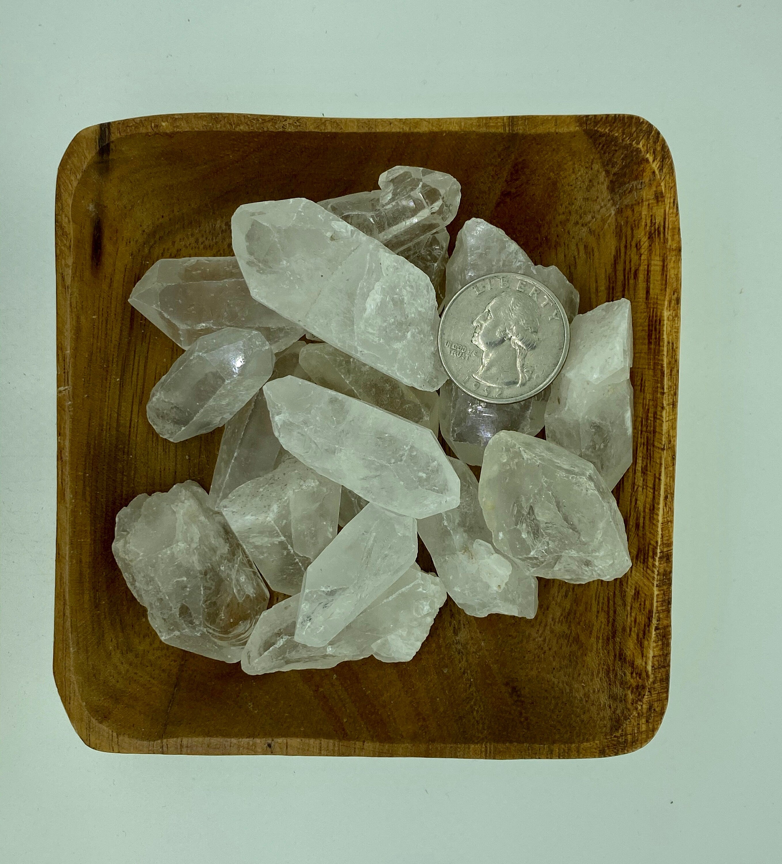 Clear Quartz Rough POINTS COMMERCIAL Grade
