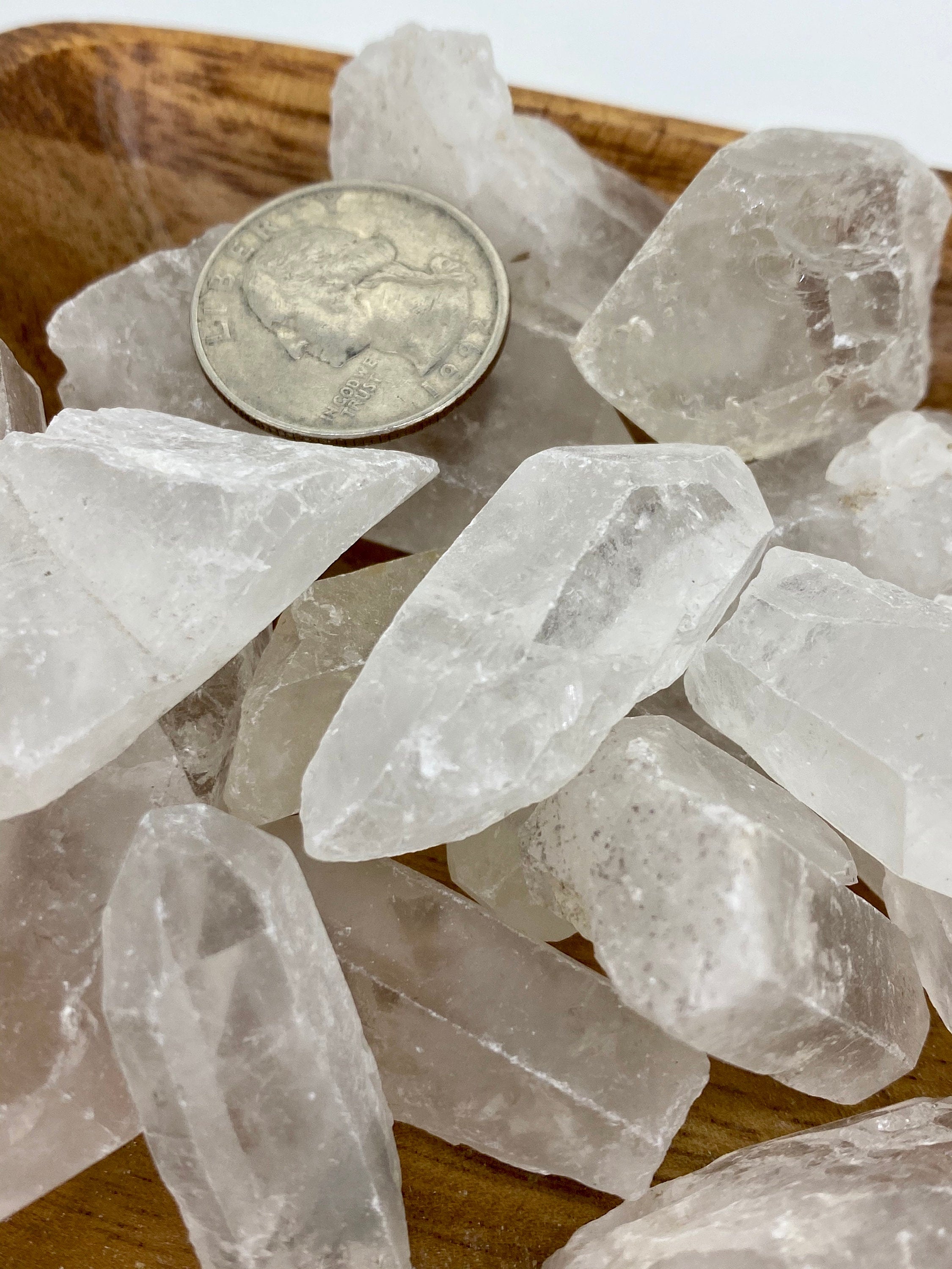Clear Quartz Rough POINTS COMMERCIAL Grade