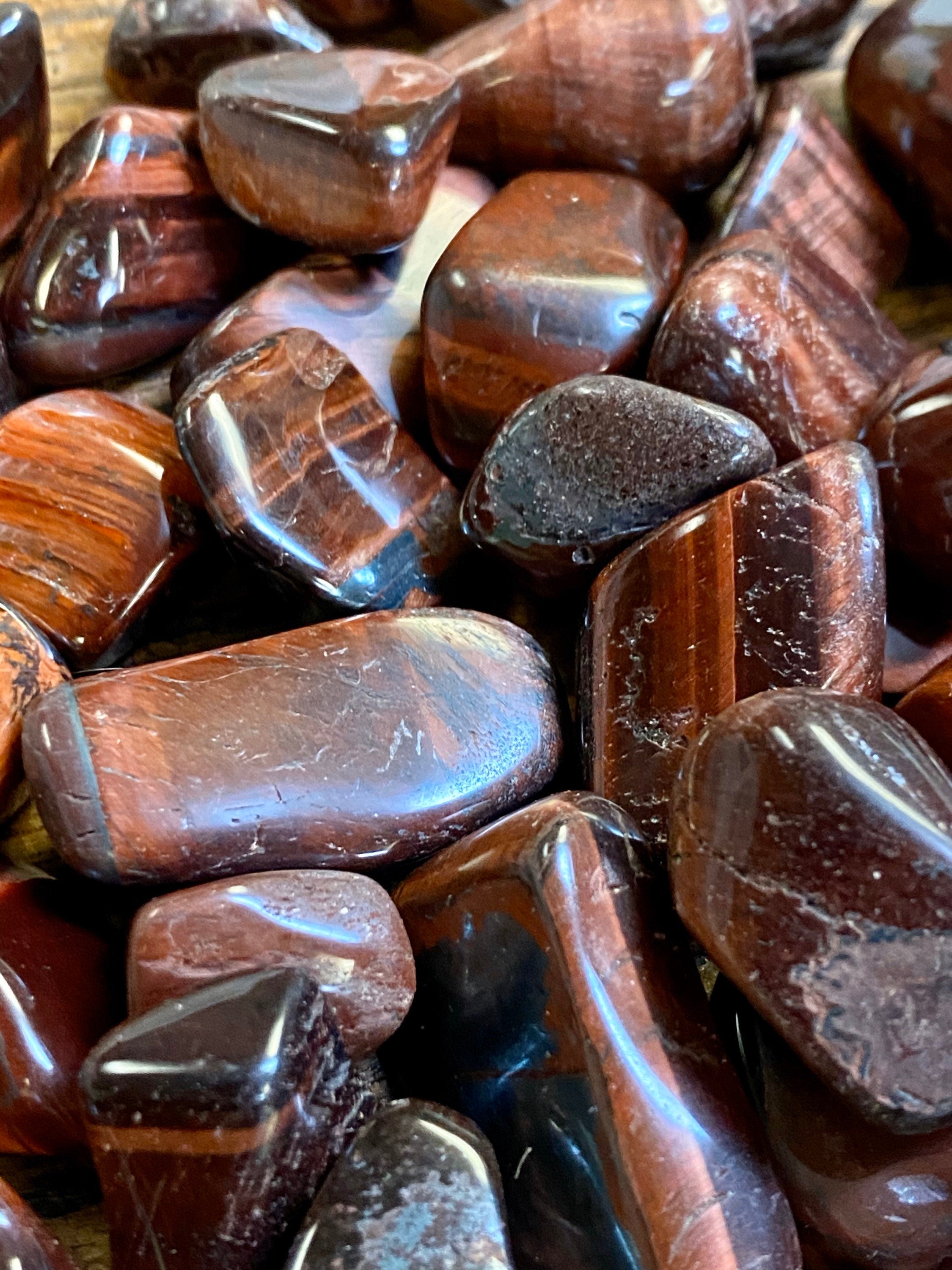 Tiger Eye RED TUMBLED Red Tiger Eye
