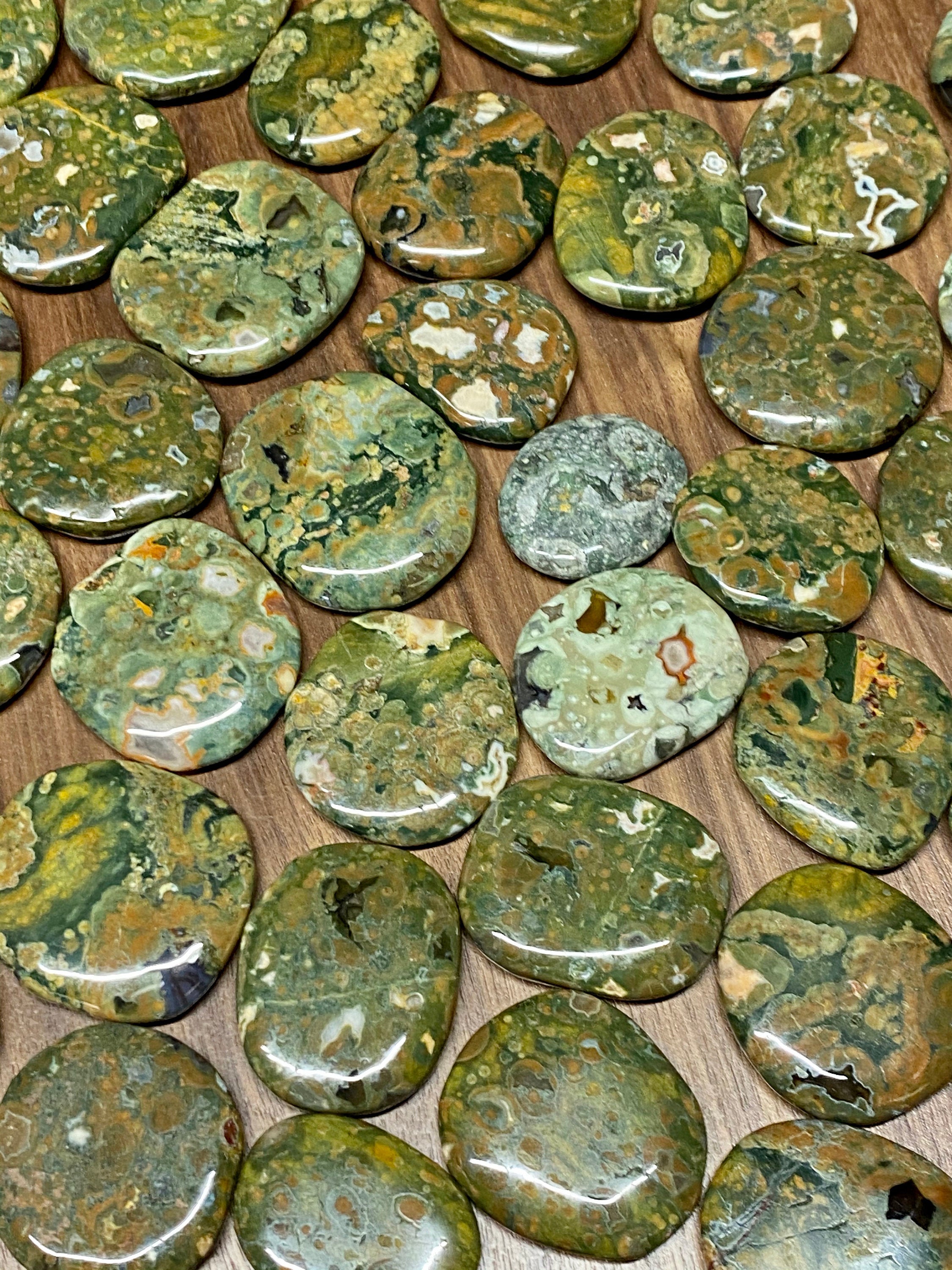 Rhyolite Rainforest Jasper PALM STONE