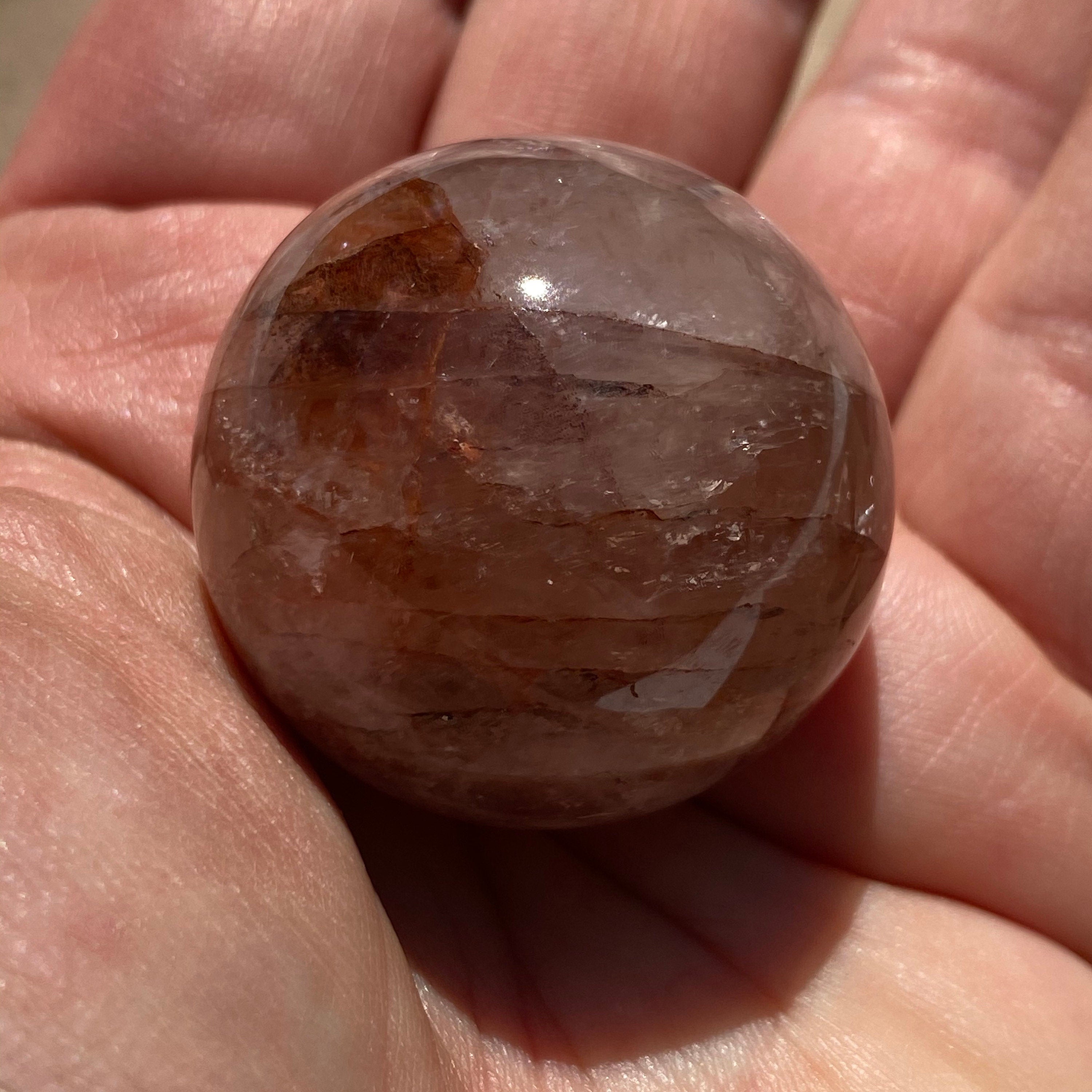 Hematoid Quartz Spheres Natural Unheated