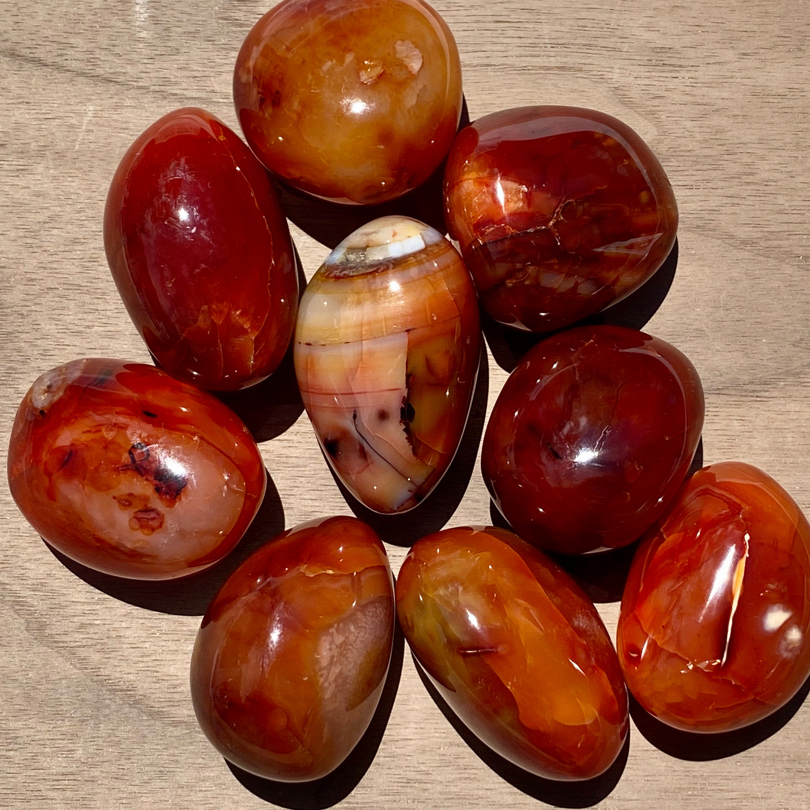 Carnelian PALM STONE from Madagascar