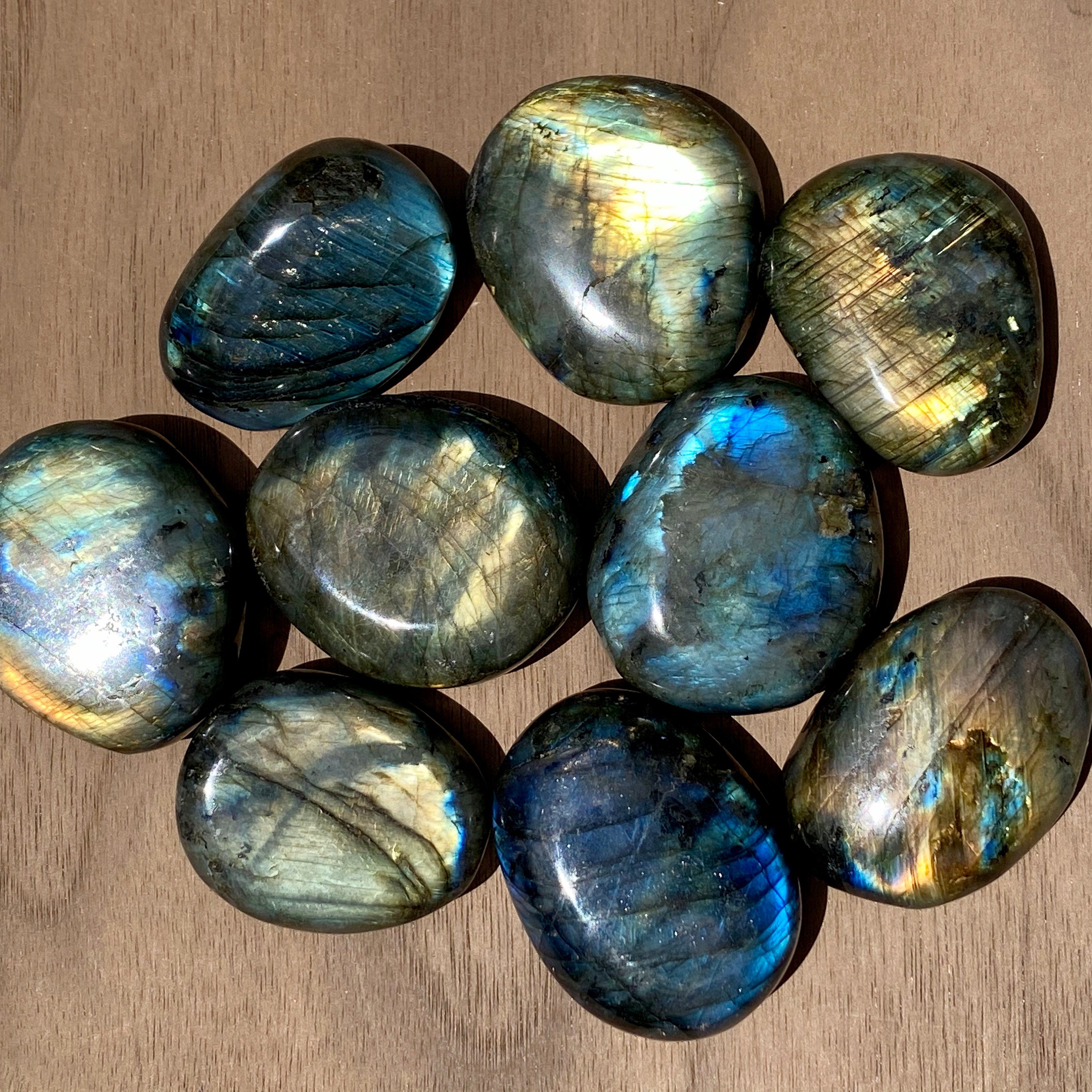 Labradorite PALM STONE from Madagascar 