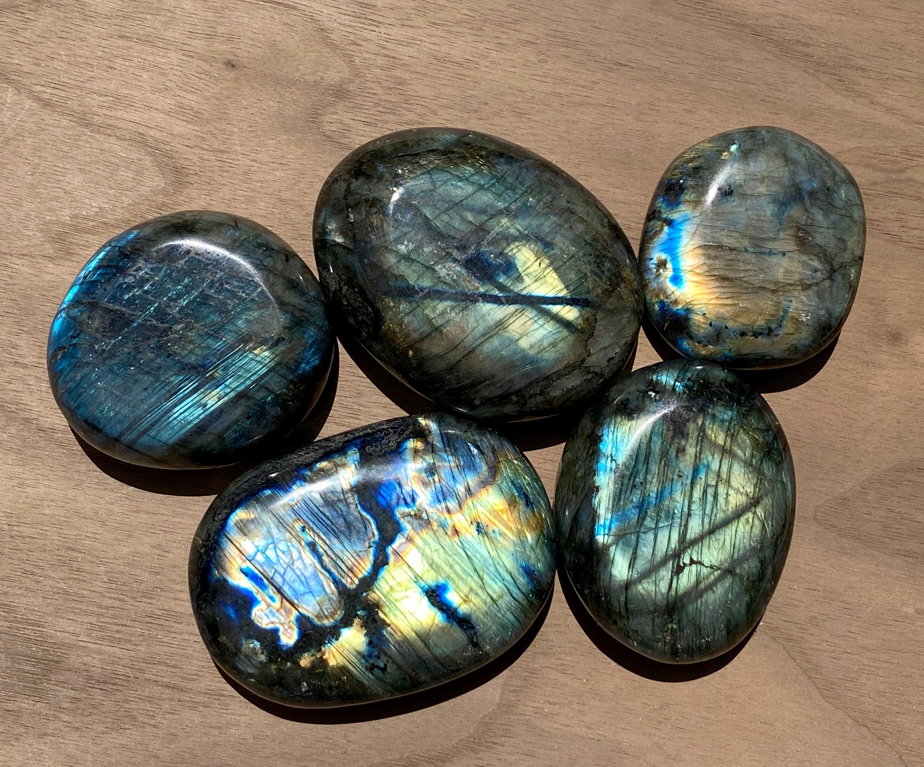 Labradorite PALM STONE from Madagascar
