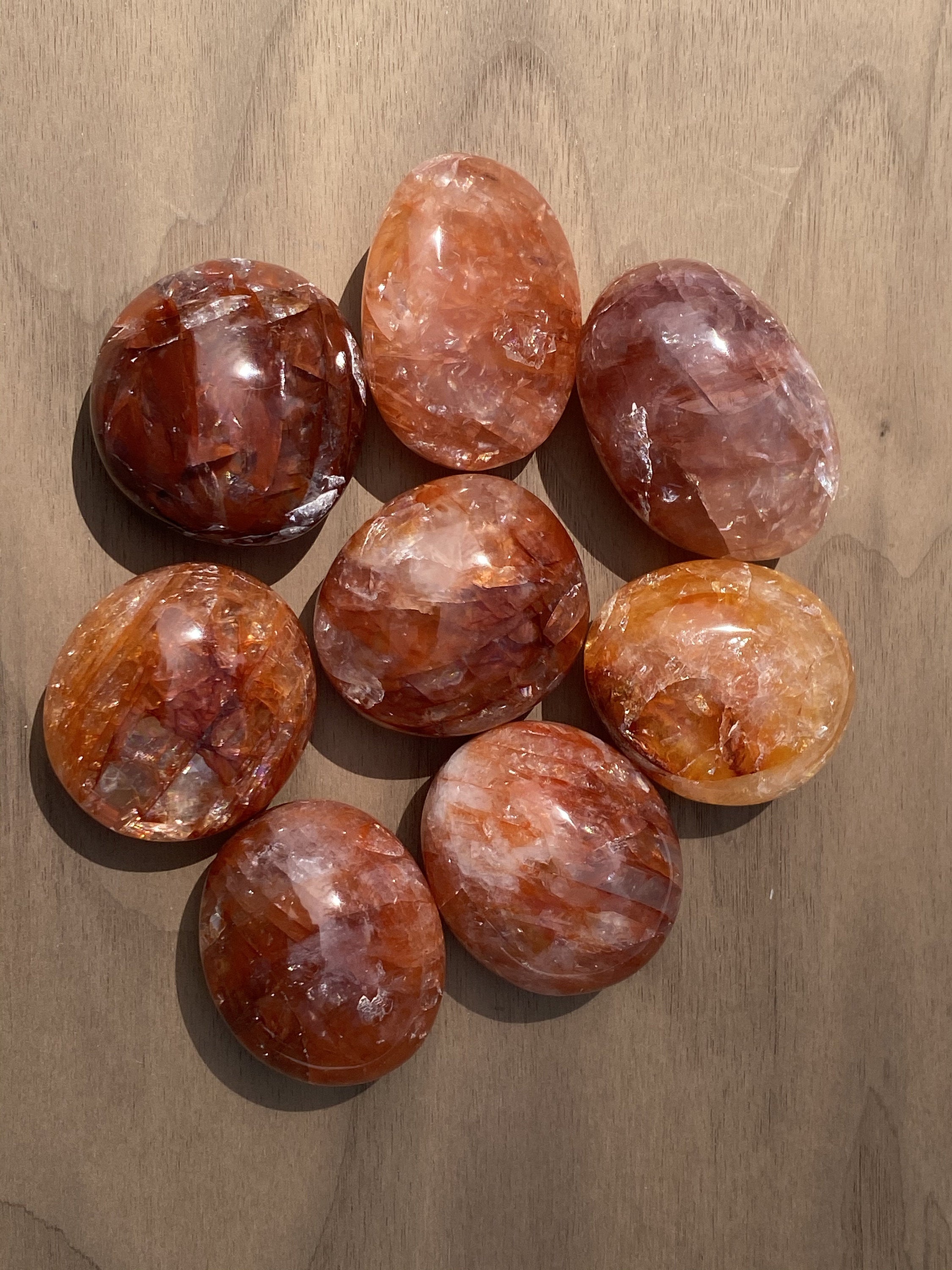 Red Hematoid Quartz PALM STONE