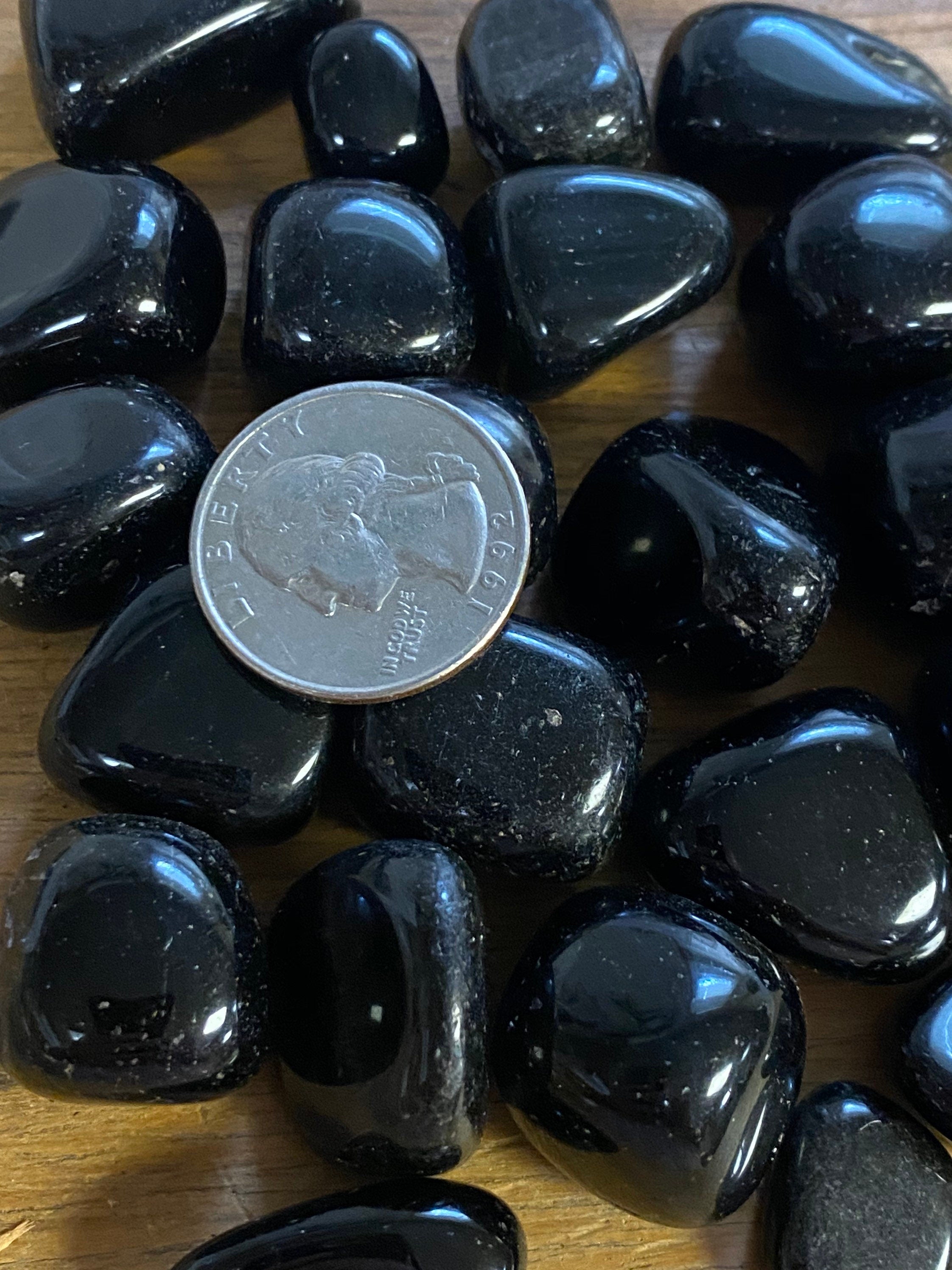 Black Obsidian TUMBLED  MEDIUM 