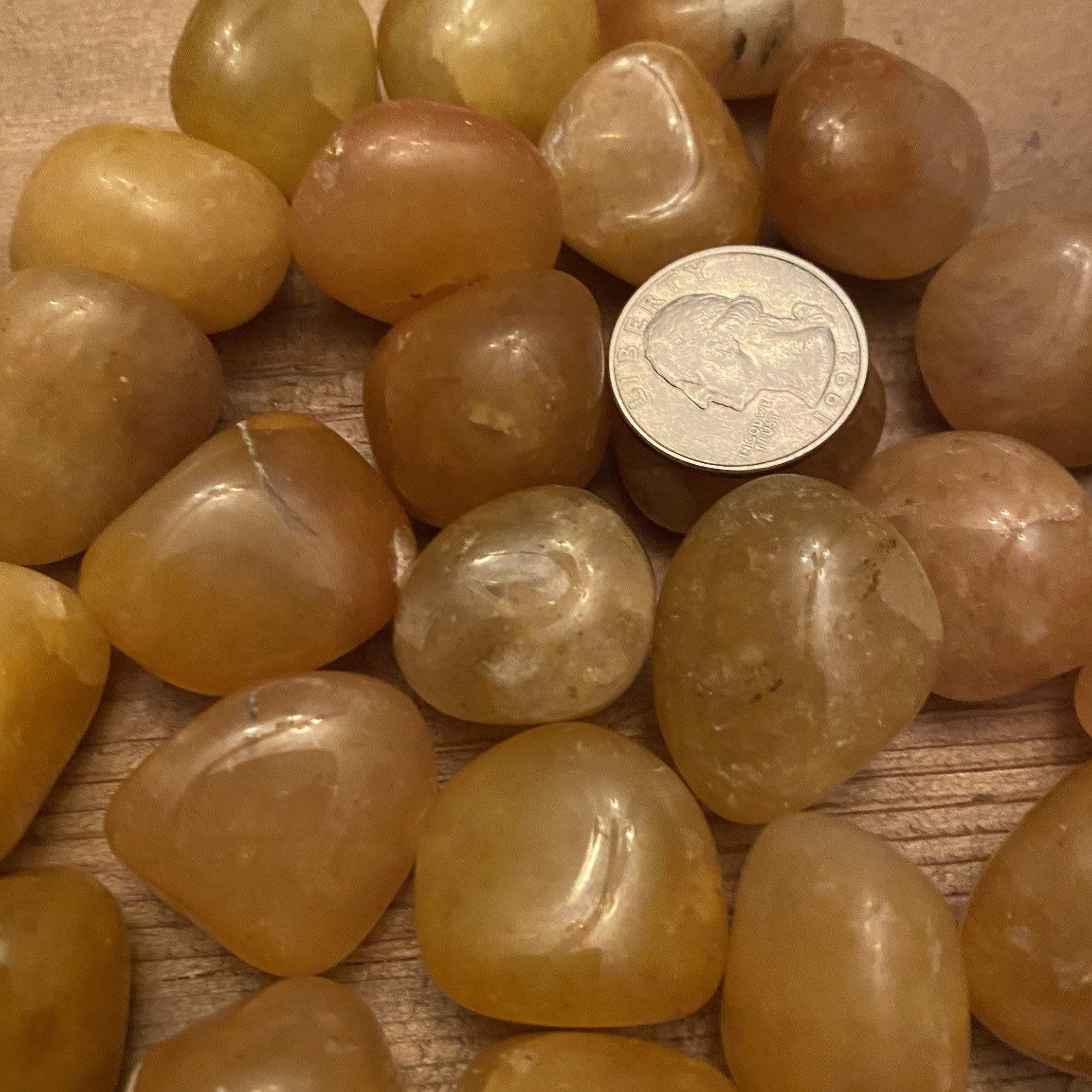 Golden Quartz TUMBLED Stone