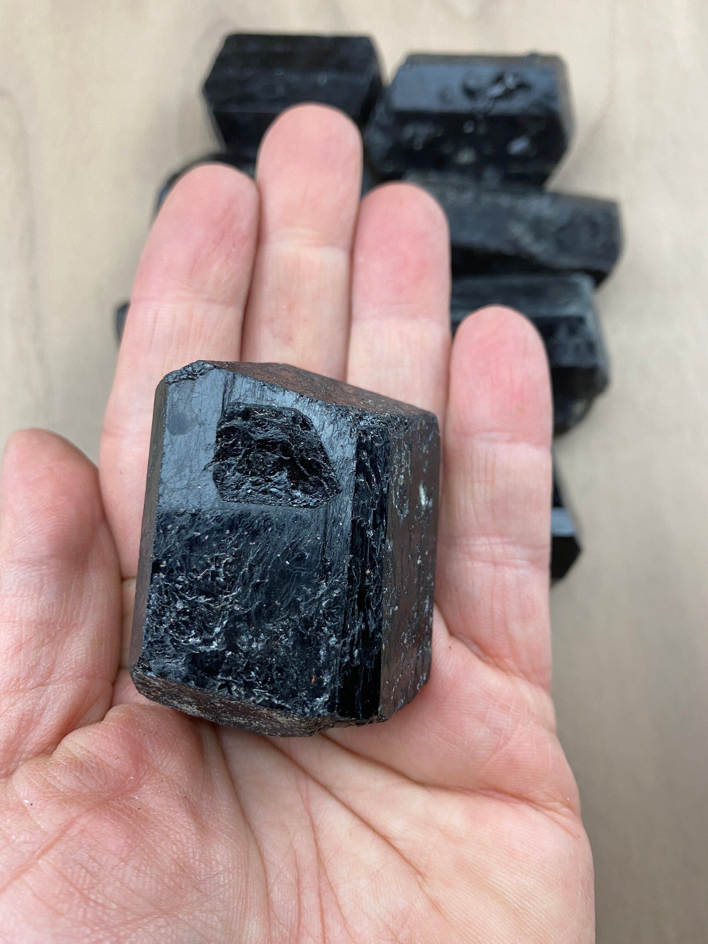 GRADE A Black Tourmaline Raw Extra LARGE