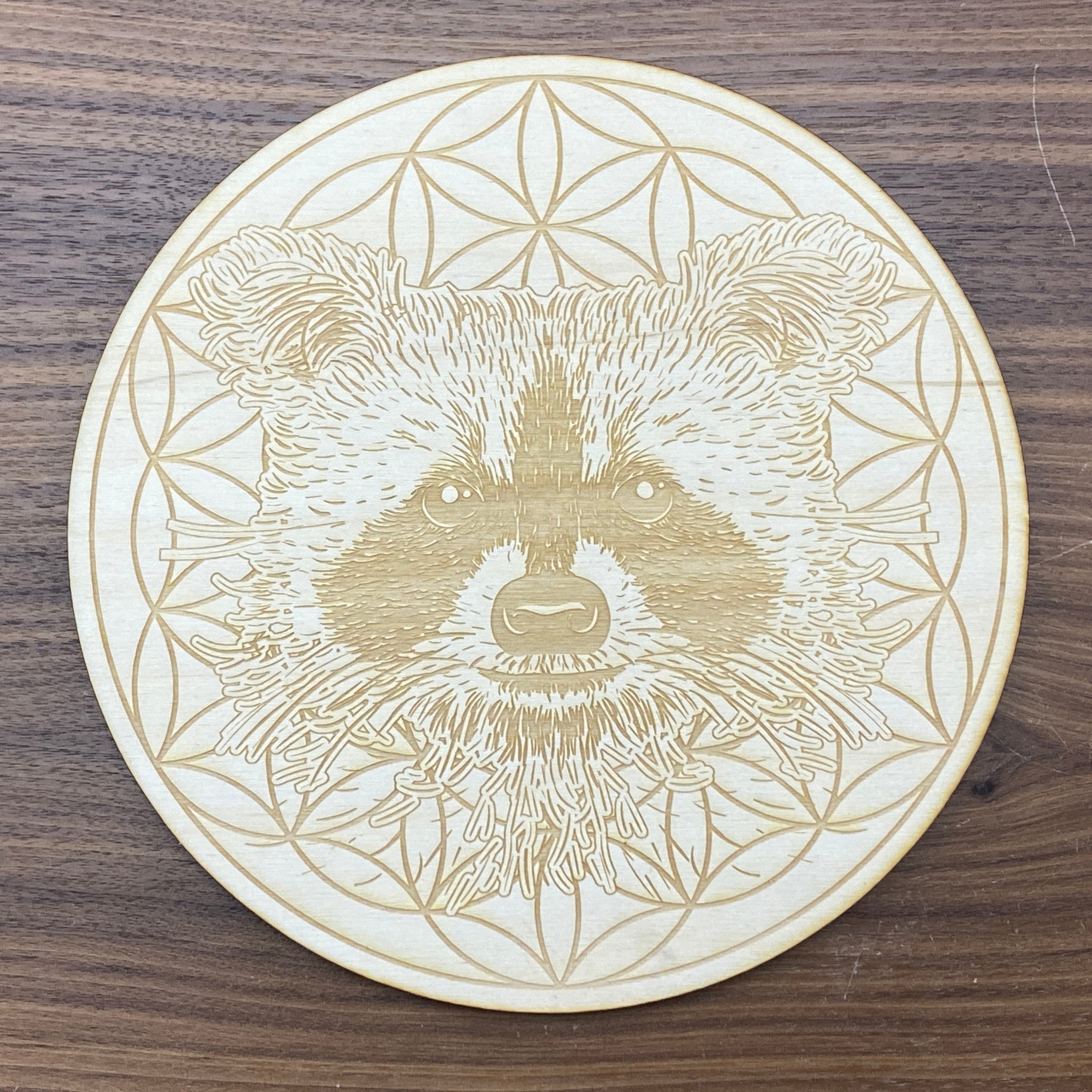 Raccoon Crystal Grid