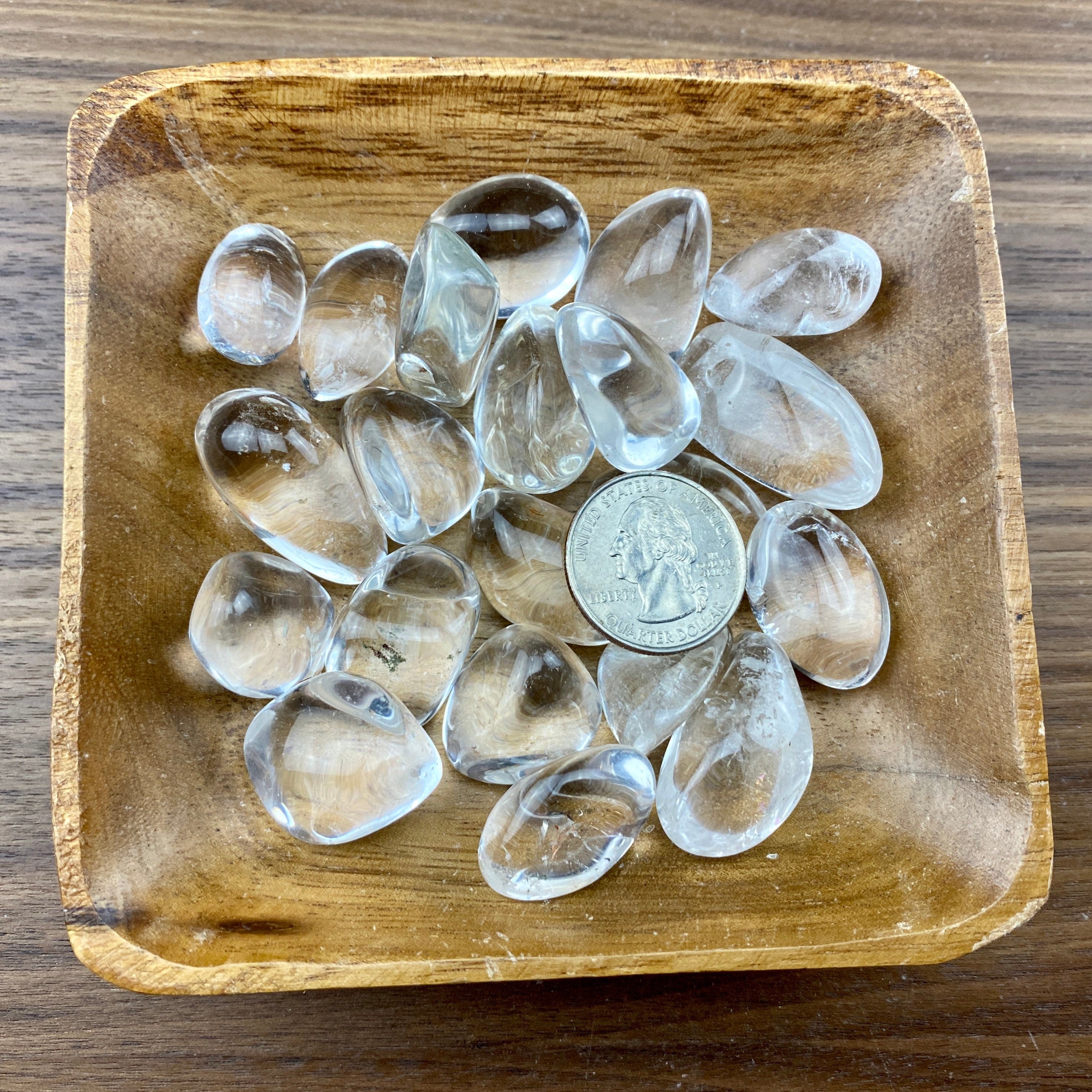 Clear Quartz TUMBLED  Grade A
