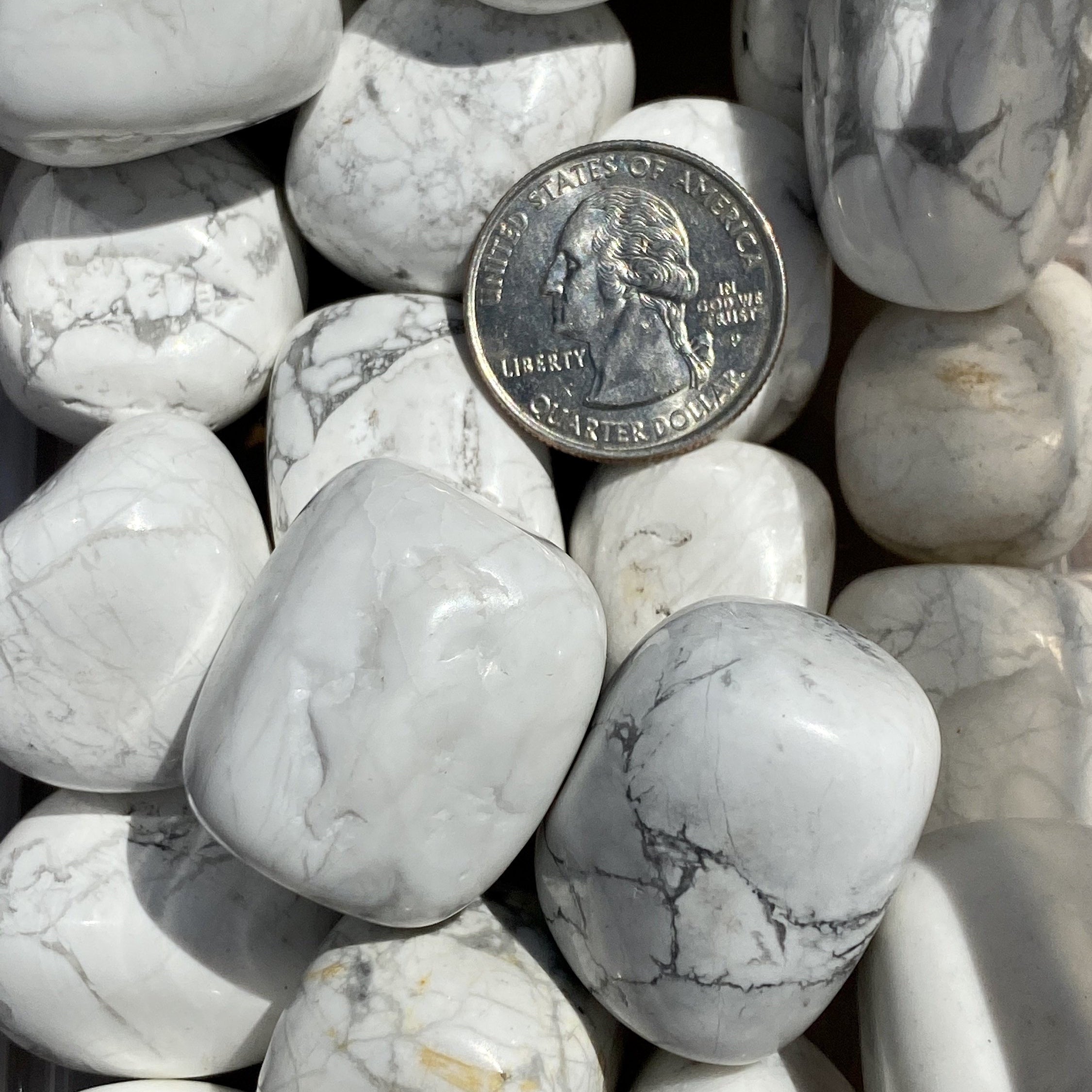 Howlite TUMBLED Stone Small
